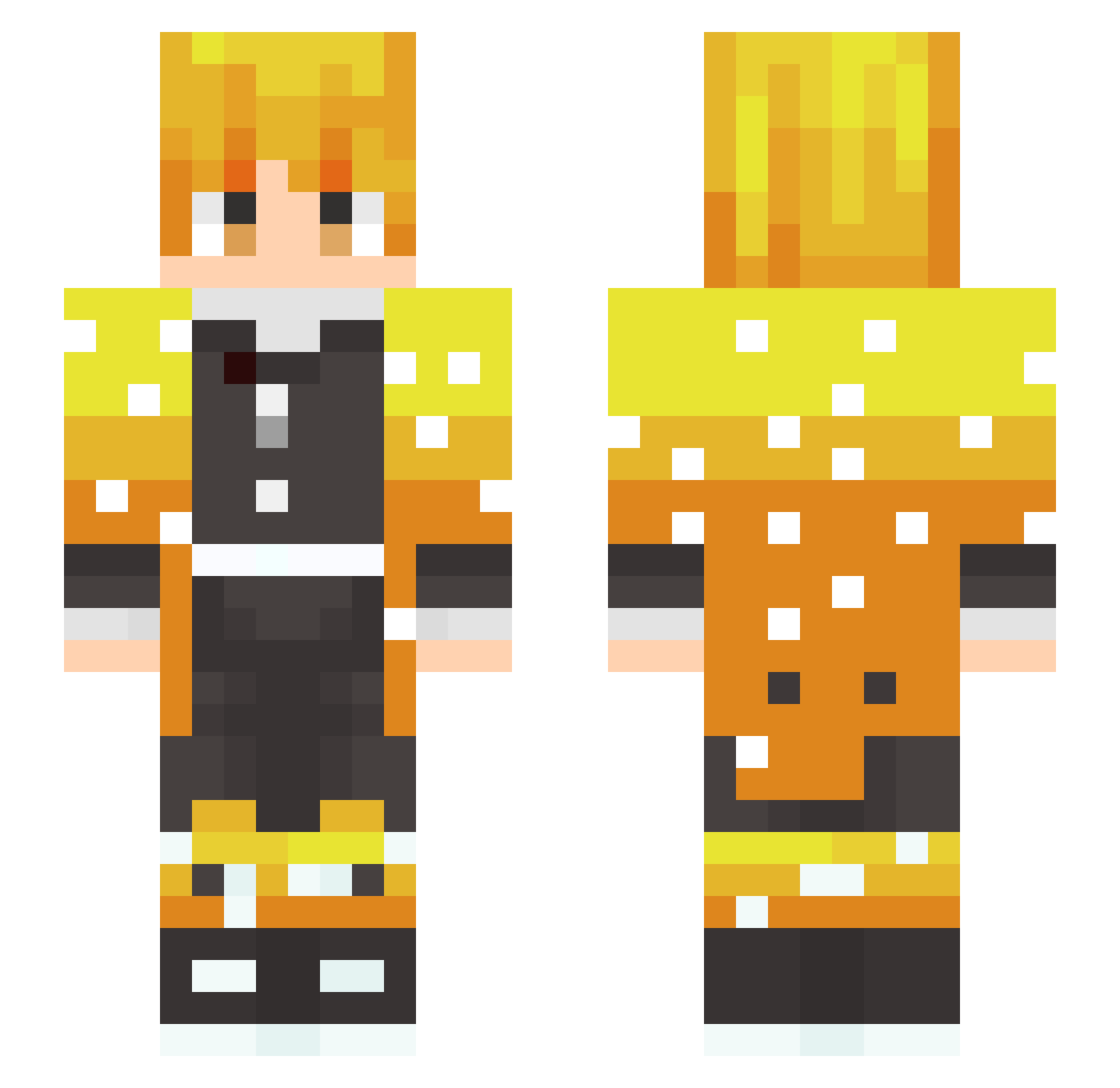 ClaretHealer418 Minecraft skin, front and back view