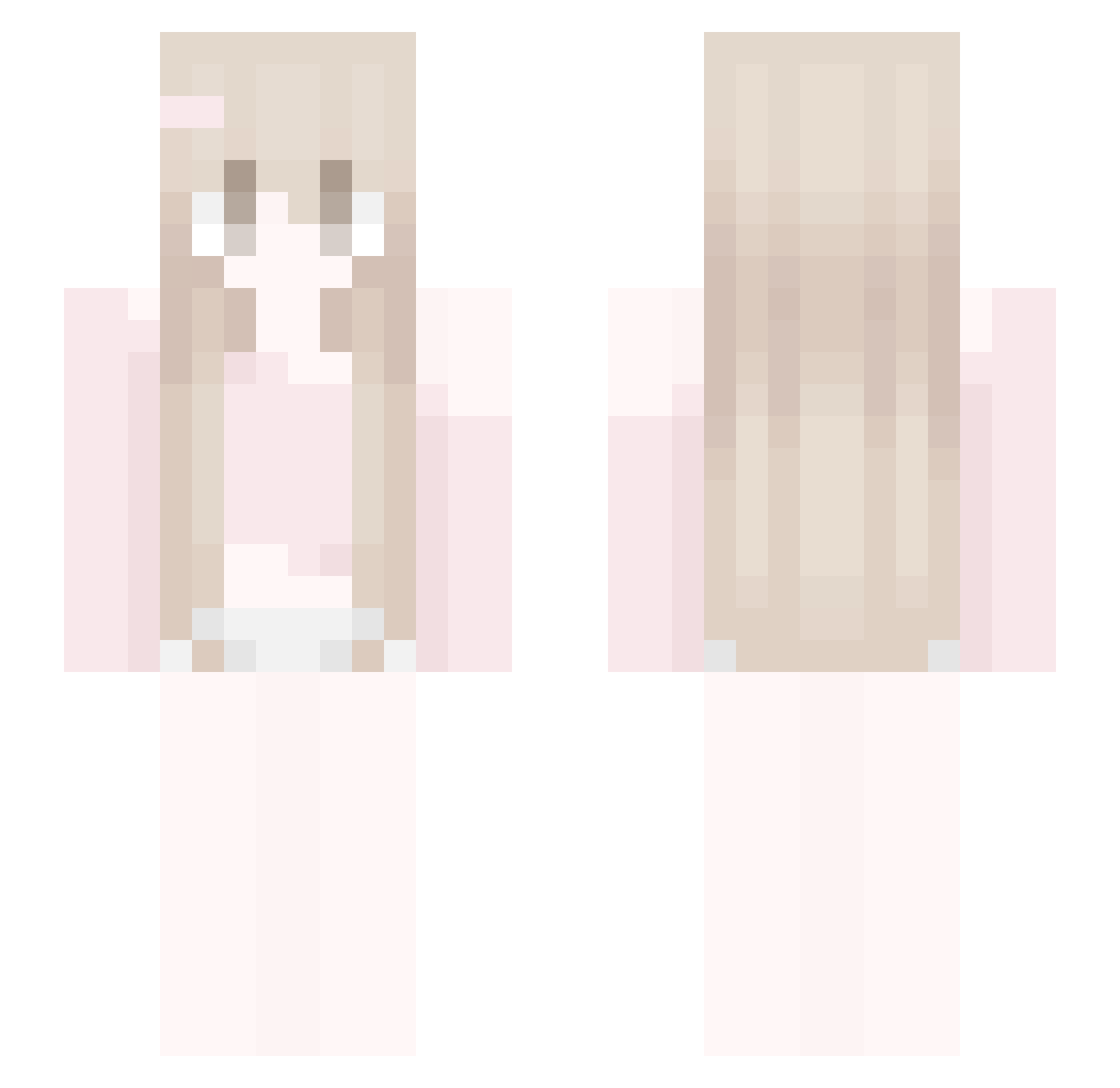 shamely Minecraft skin, front and back view