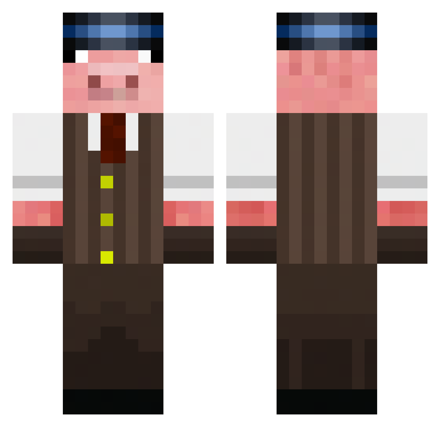 CropReaper Minecraft skin, front and back view