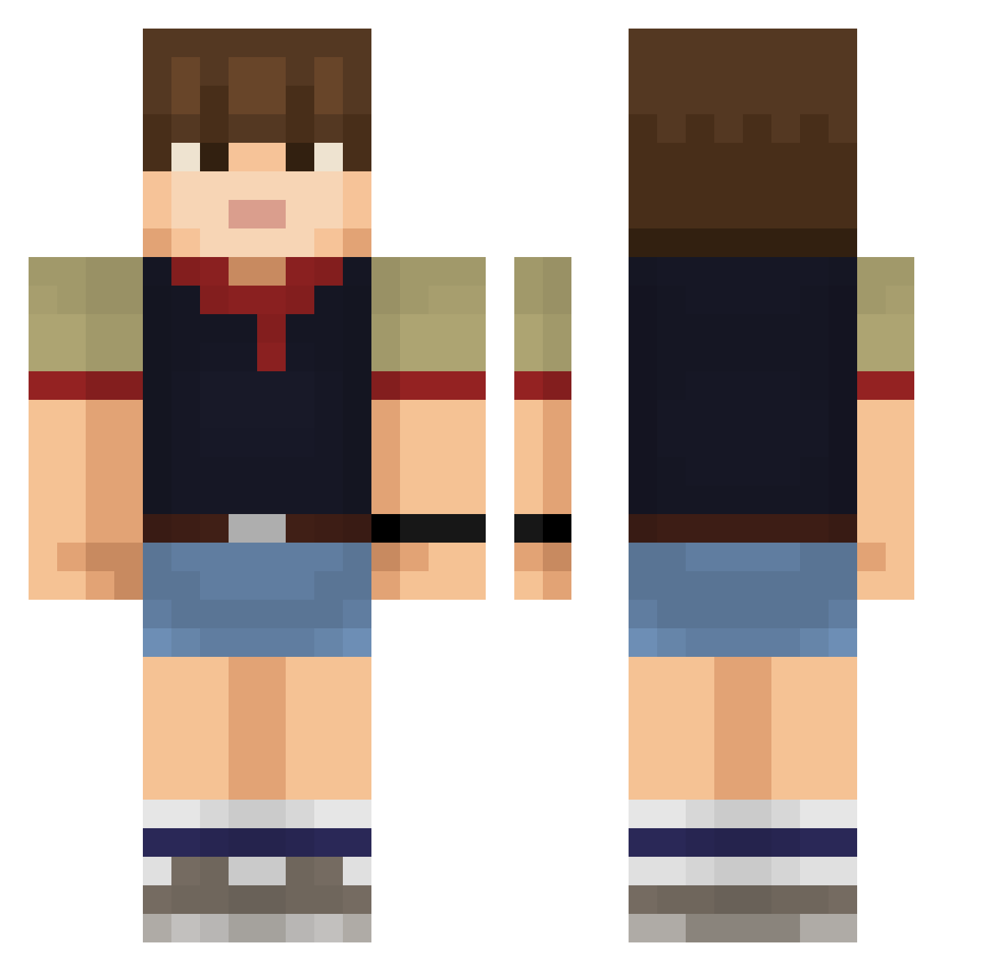 SebLanezz Minecraft skin, front and back view