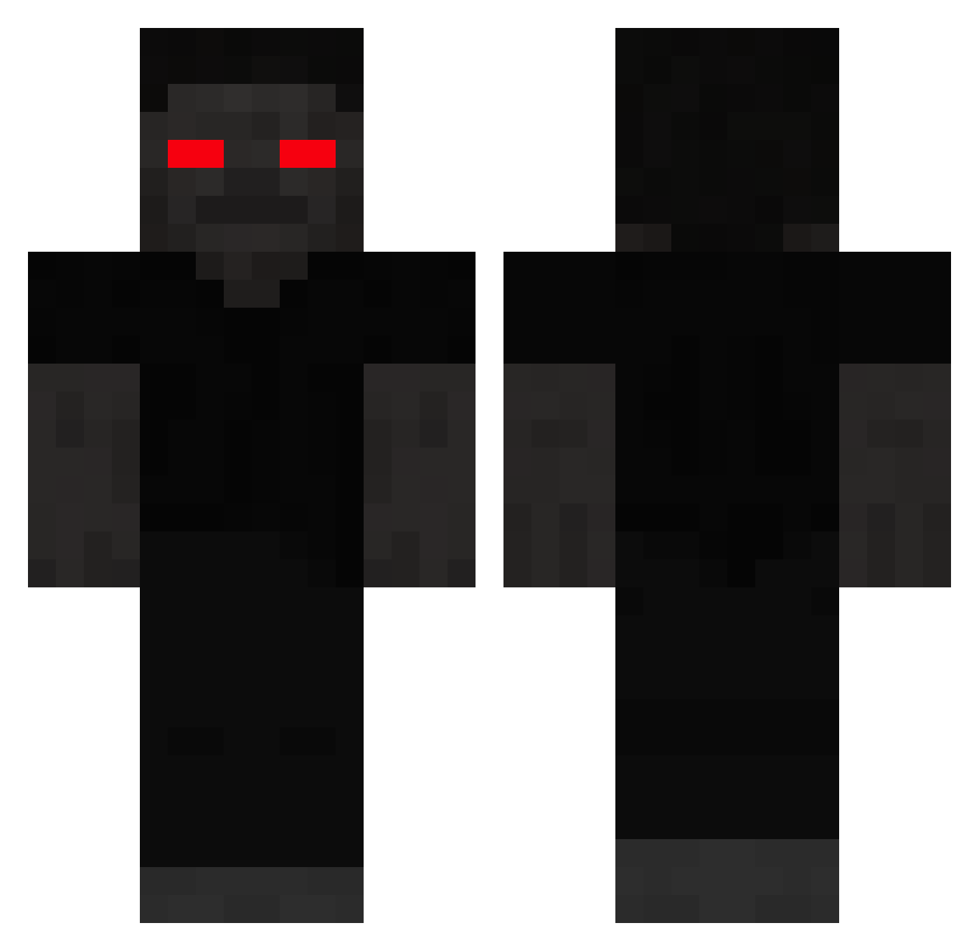 thouxand Minecraft skin, front and back view