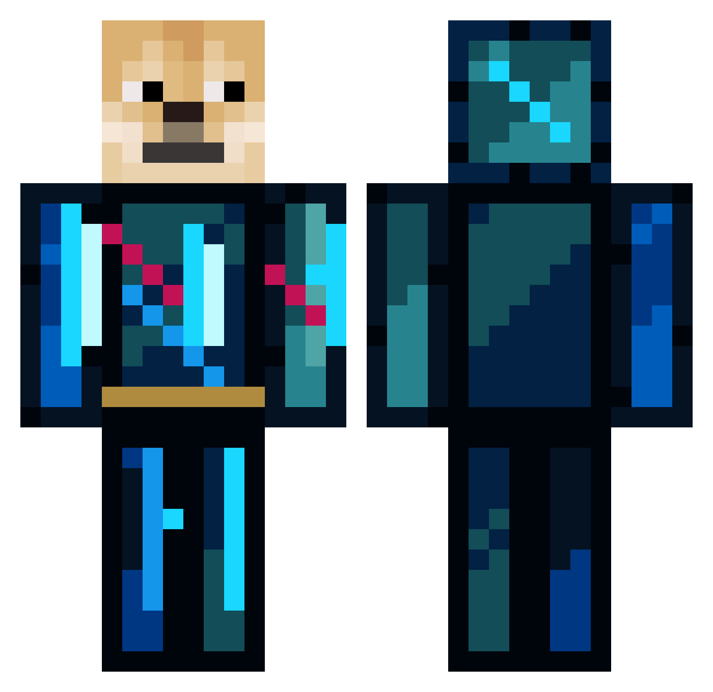 BanhMiTienSinh Minecraft skin, front and back view
