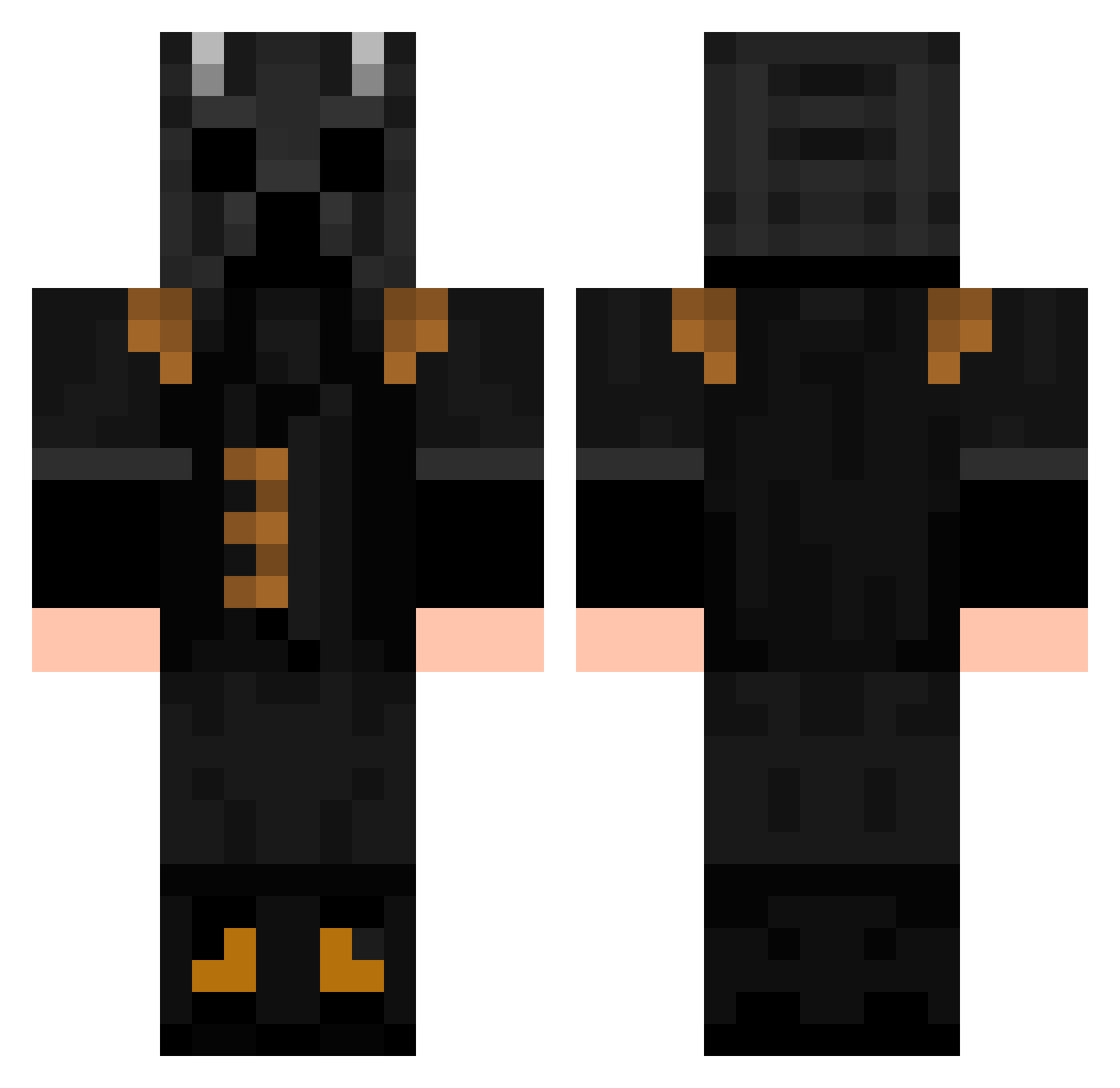 PaulinBacana_ Minecraft skin, front and back view