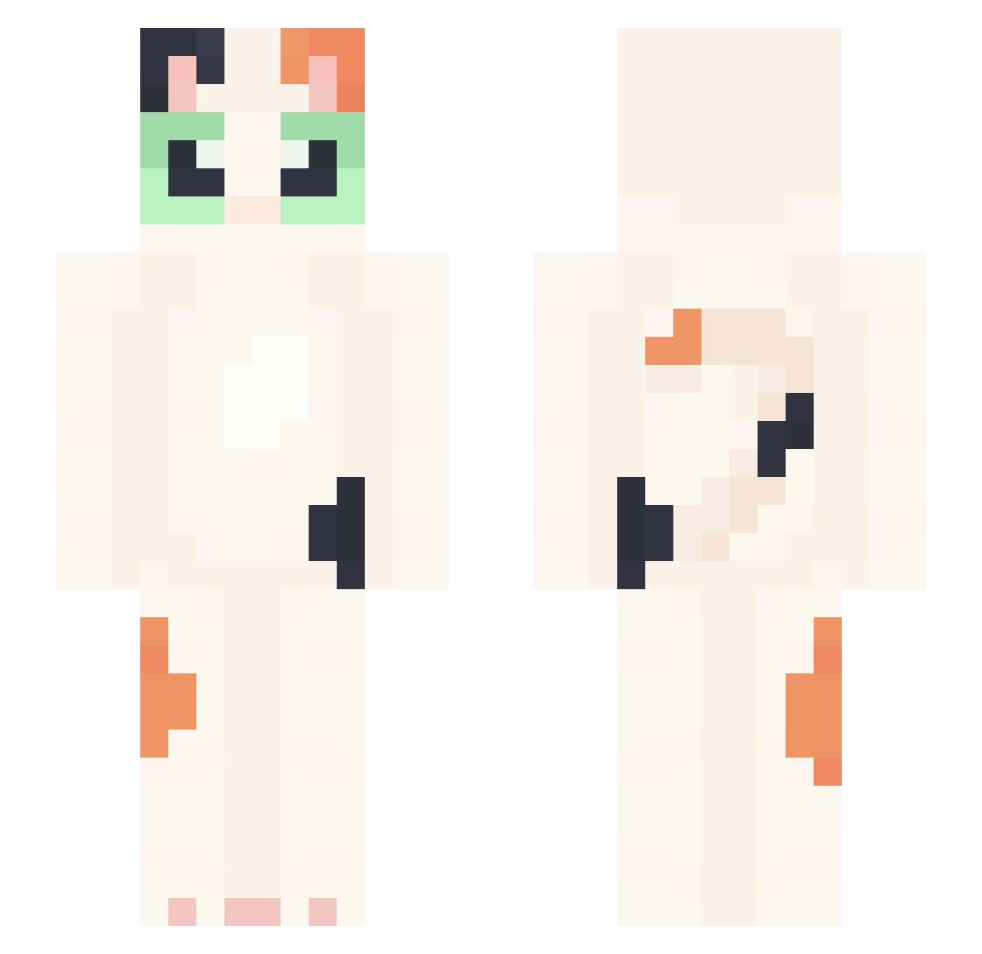 TooKong Minecraft skin, front and back view
