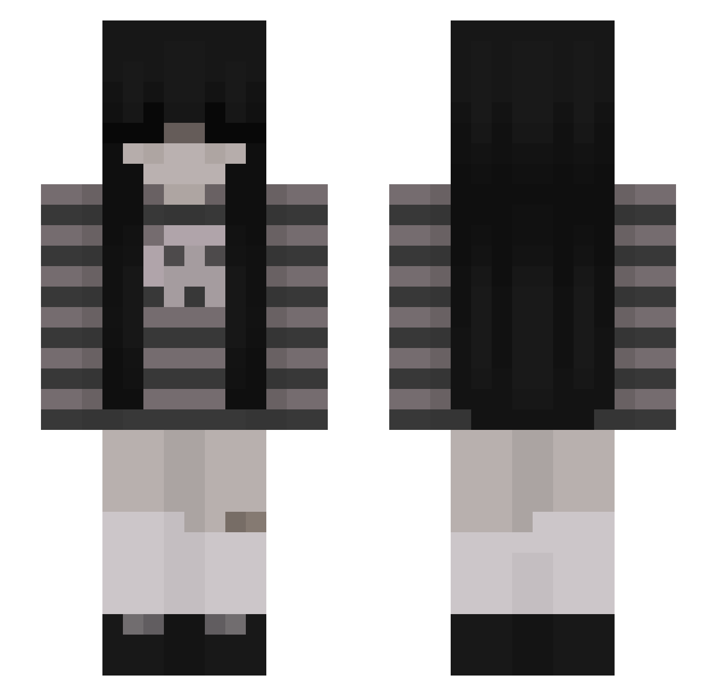 LongYang_ Minecraft skin, front and back view