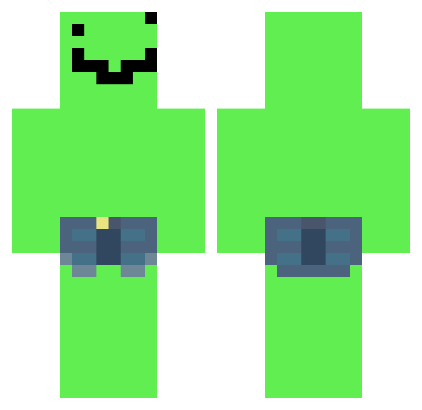 taxGatherer Minecraft skin, front and back view
