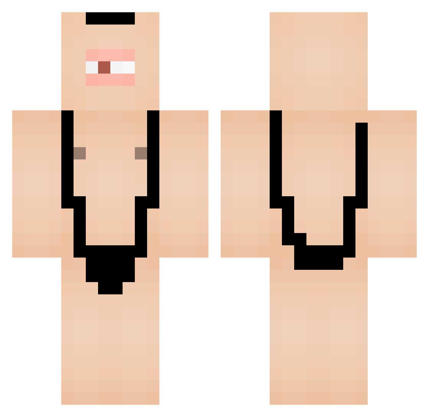 aa015b Minecraft skin, front and back view