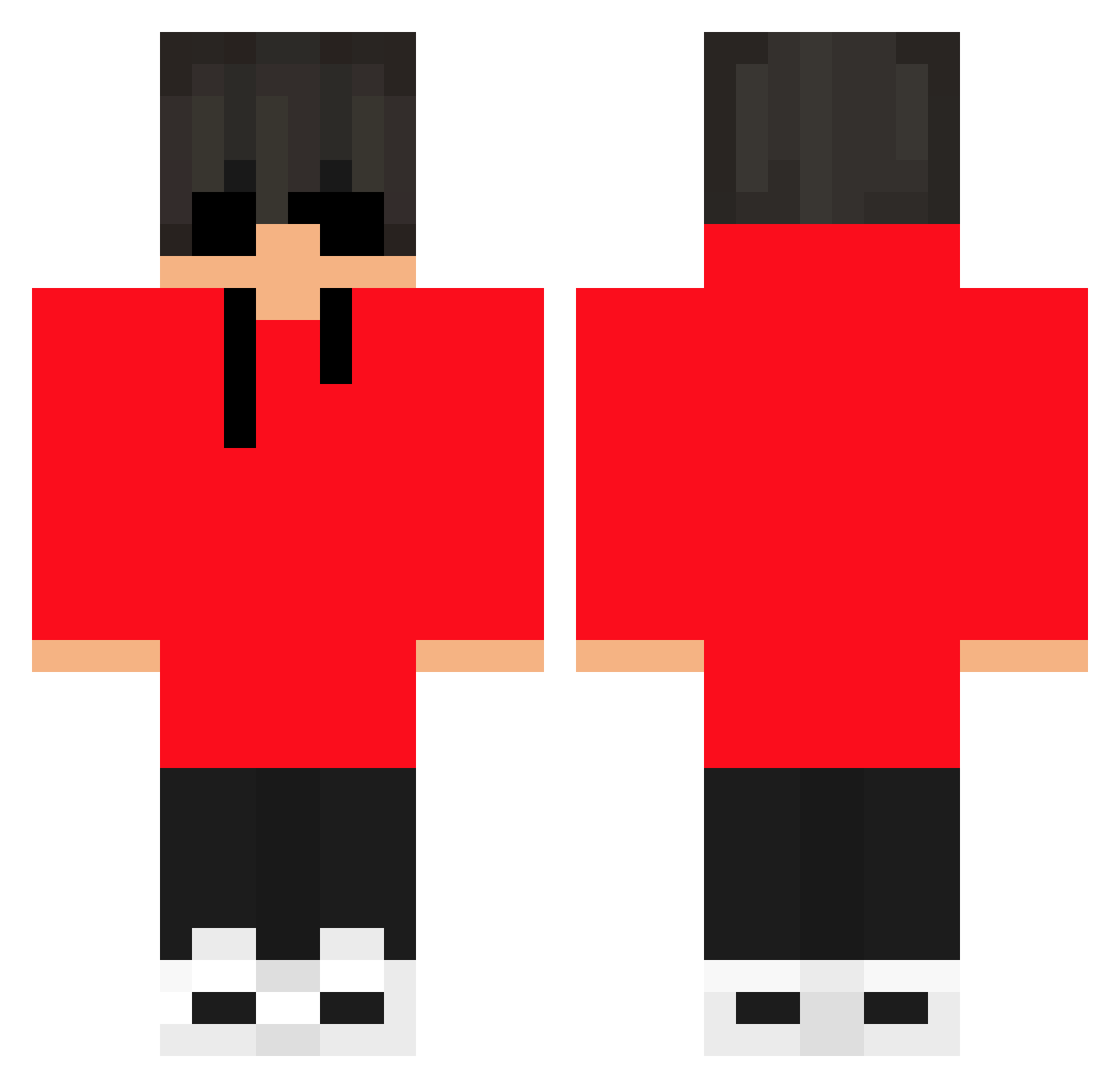 TornVeil9907631 Minecraft skin, front and back view