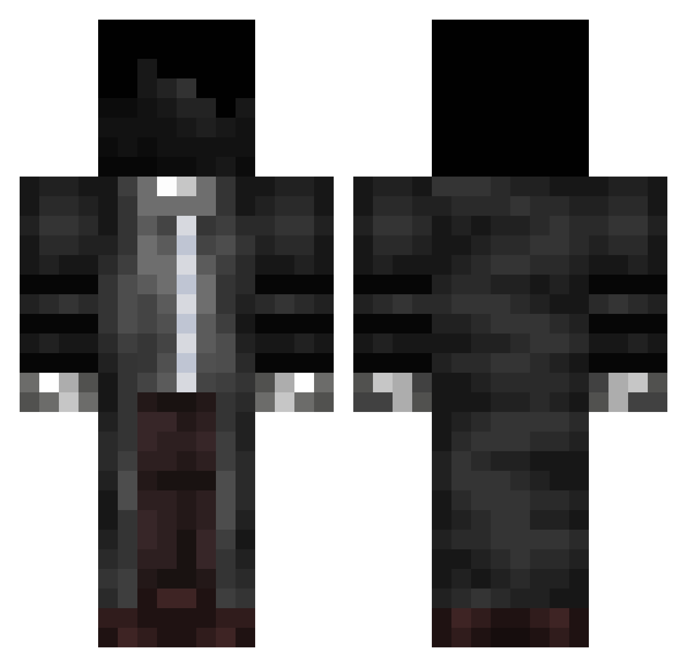 Cethvayan Minecraft skin, front and back view