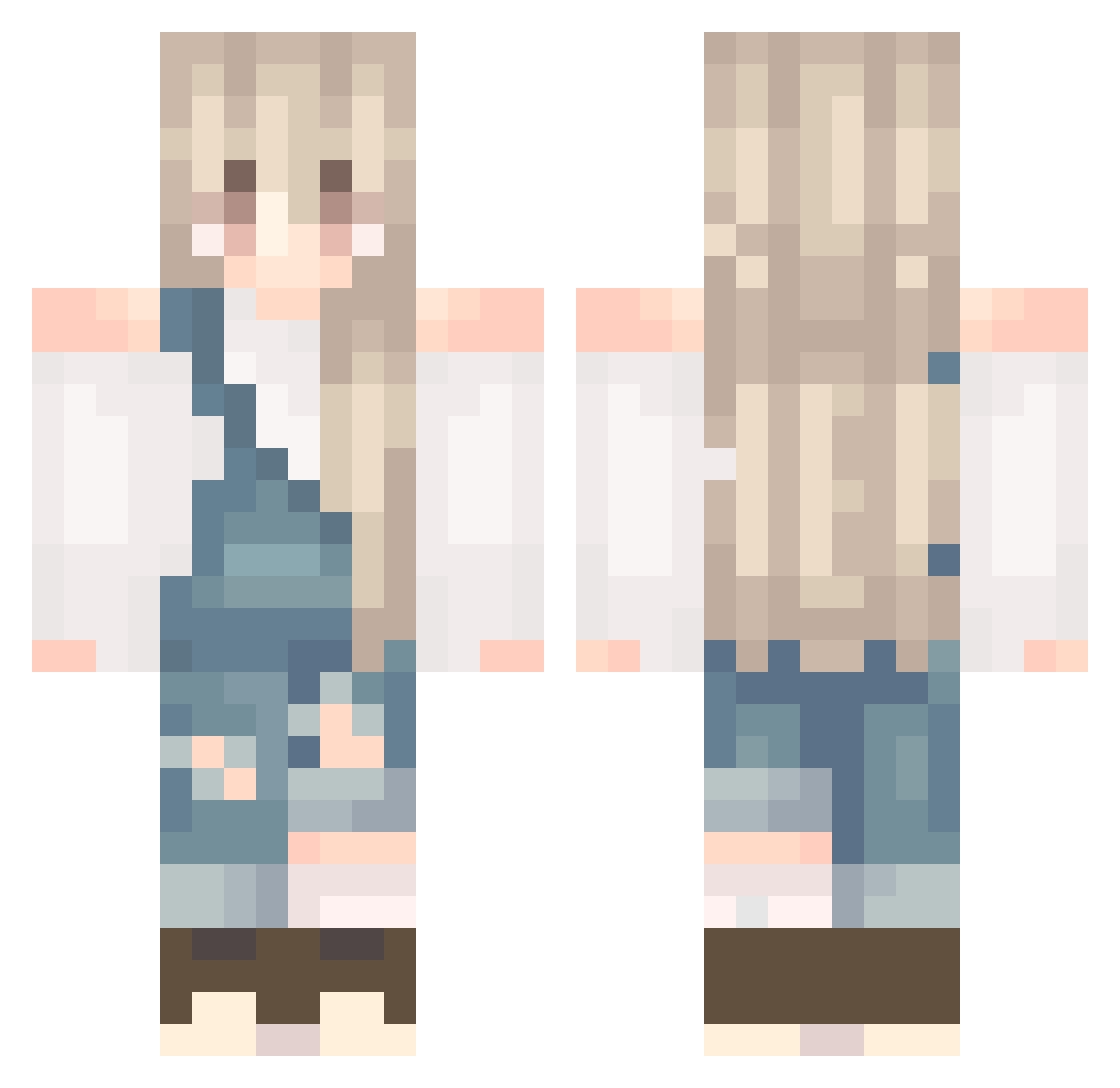 soonaaa Minecraft skin, front and back view