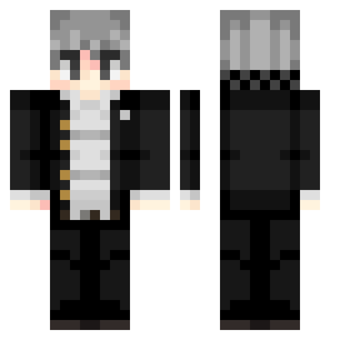 Jonasit0 Minecraft skin, front and back view