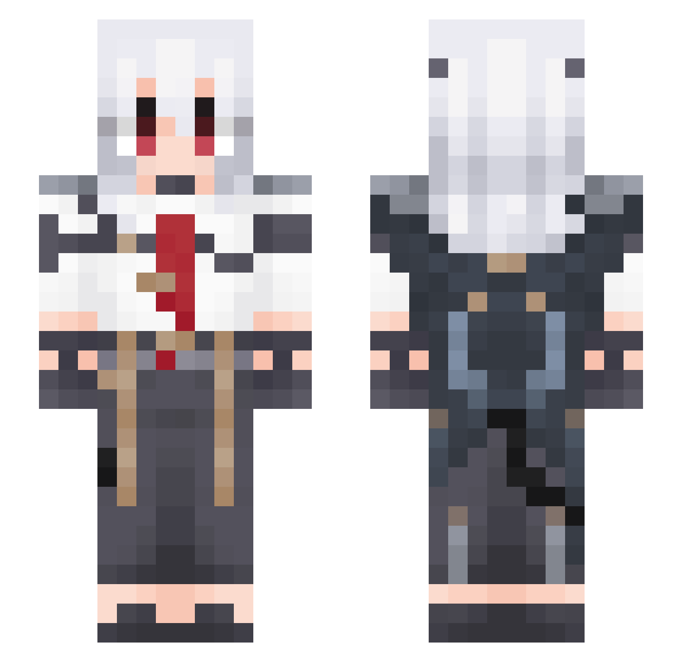 Nagirin18 Minecraft skin, front and back view