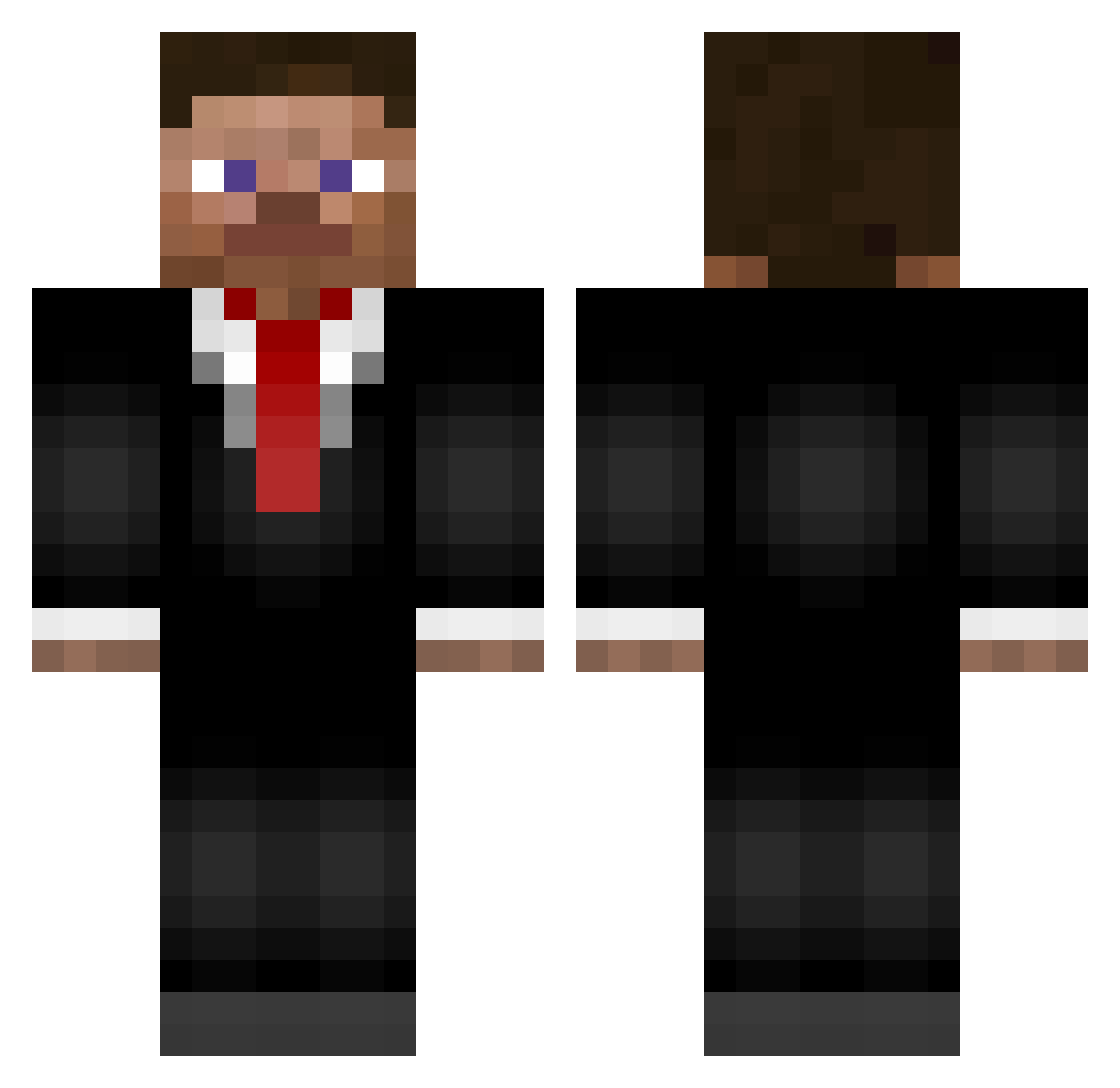 50_00_00 Minecraft skin, front and back view