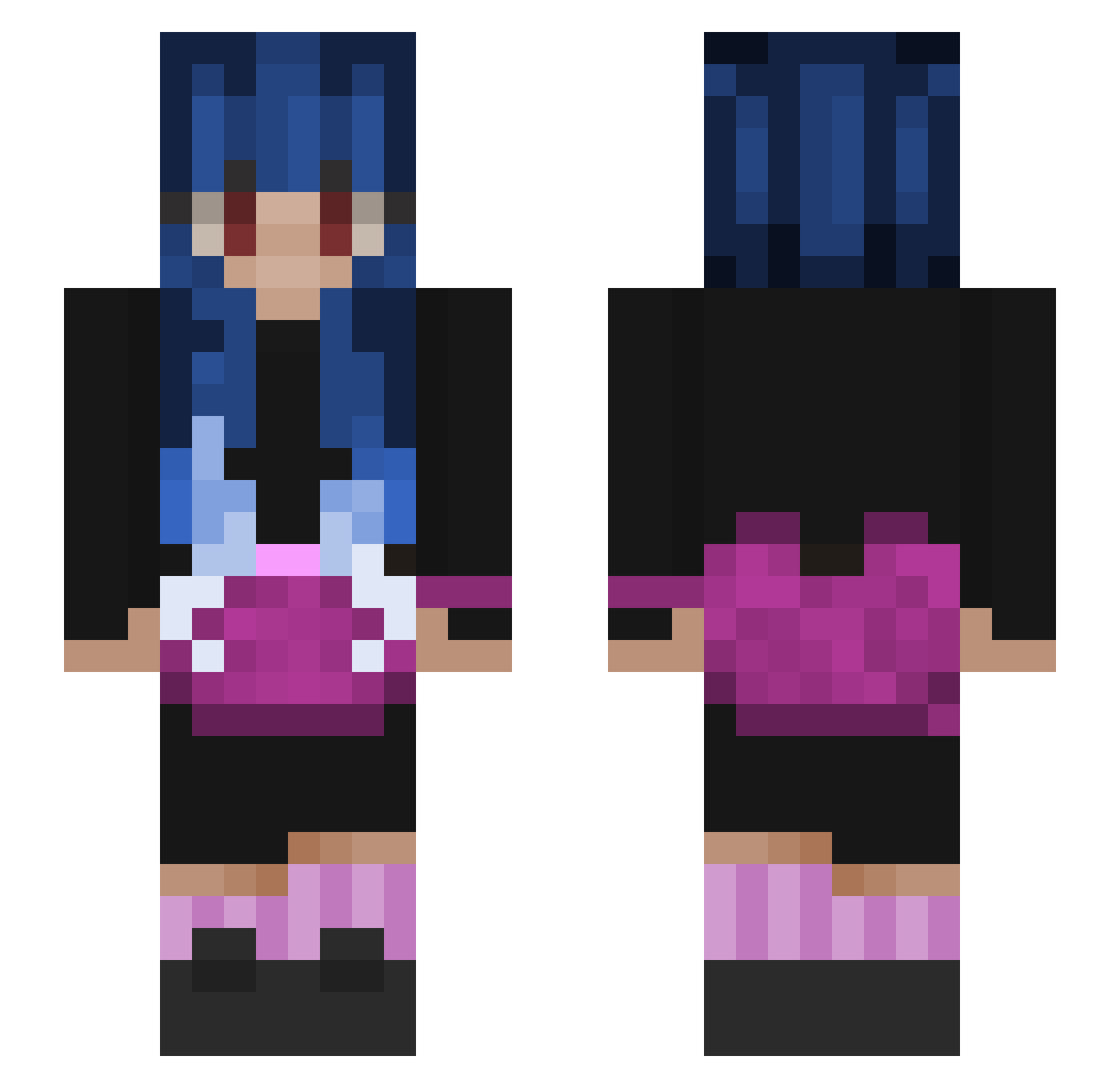 Craft_Forever Minecraft skin, front and back view