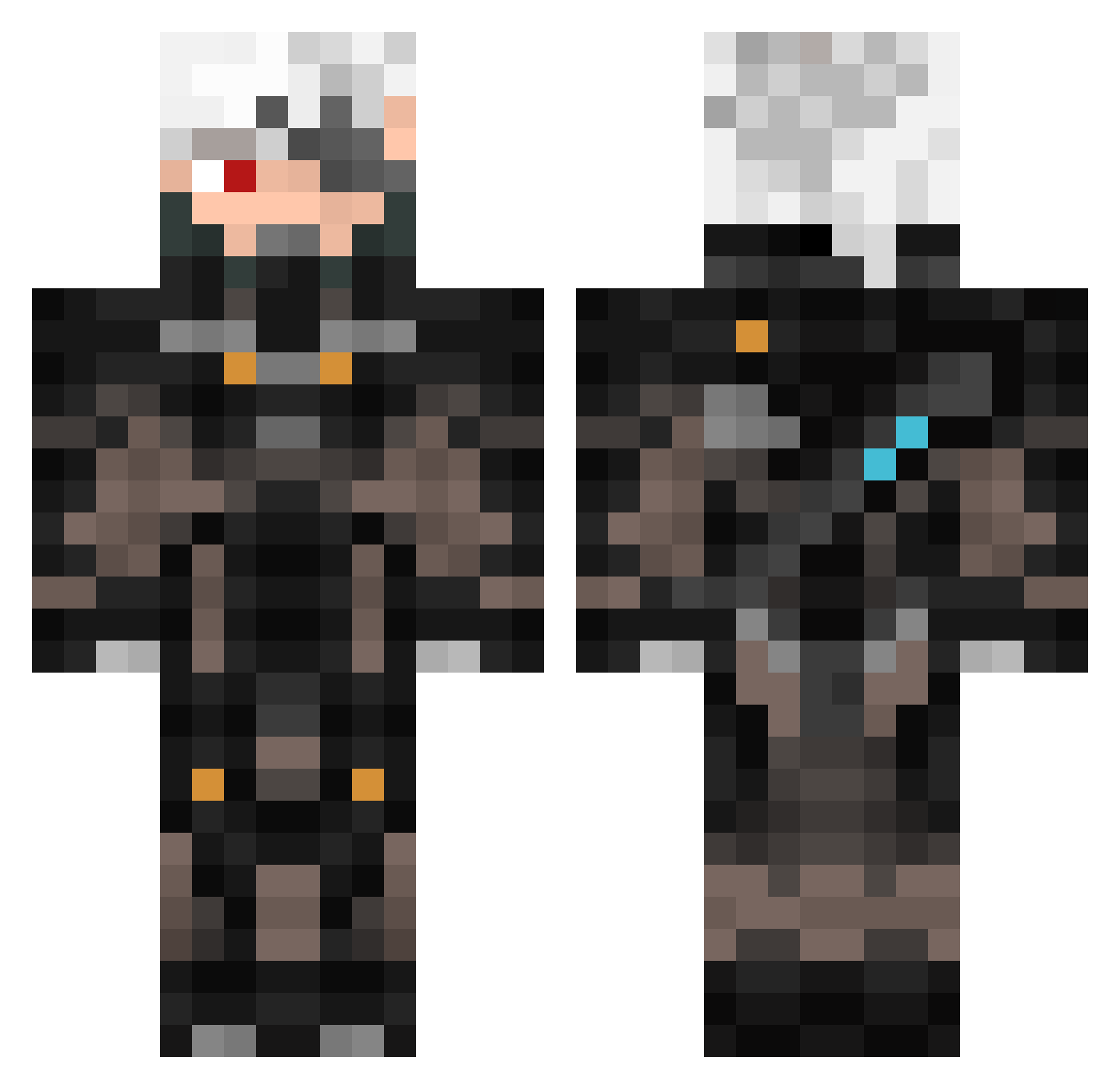 ERQOVER Minecraft skin, front and back view