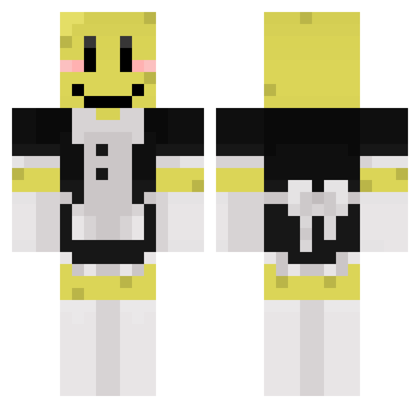 SNIFER2012 Minecraft skin, front and back view