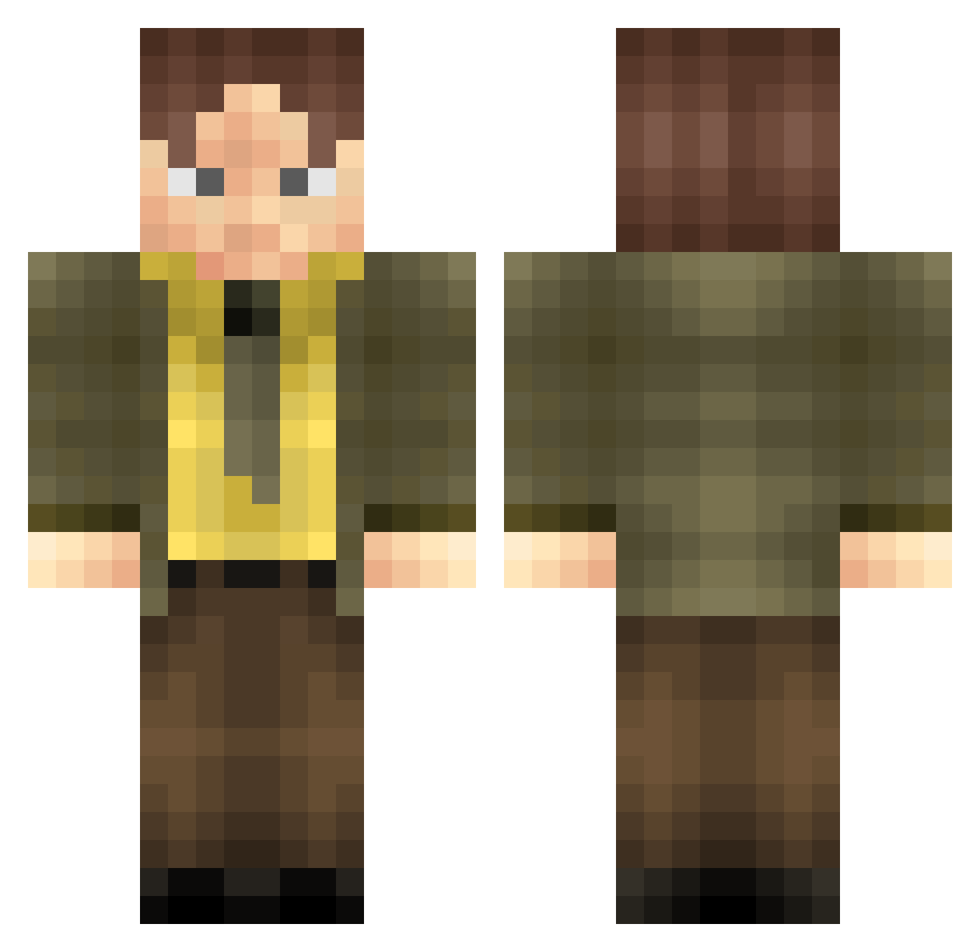 Dreddy - the office Minecraft skin