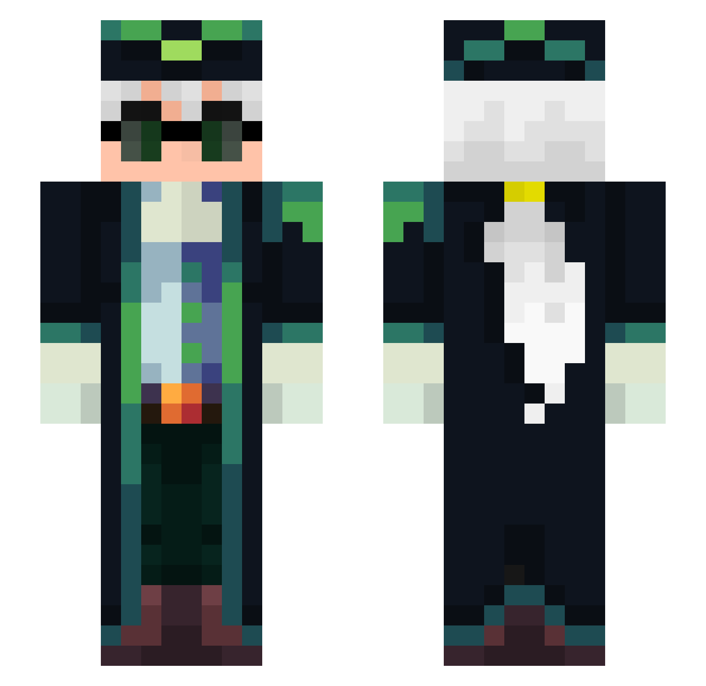 Ymnik1_16 Minecraft skin, front and back view
