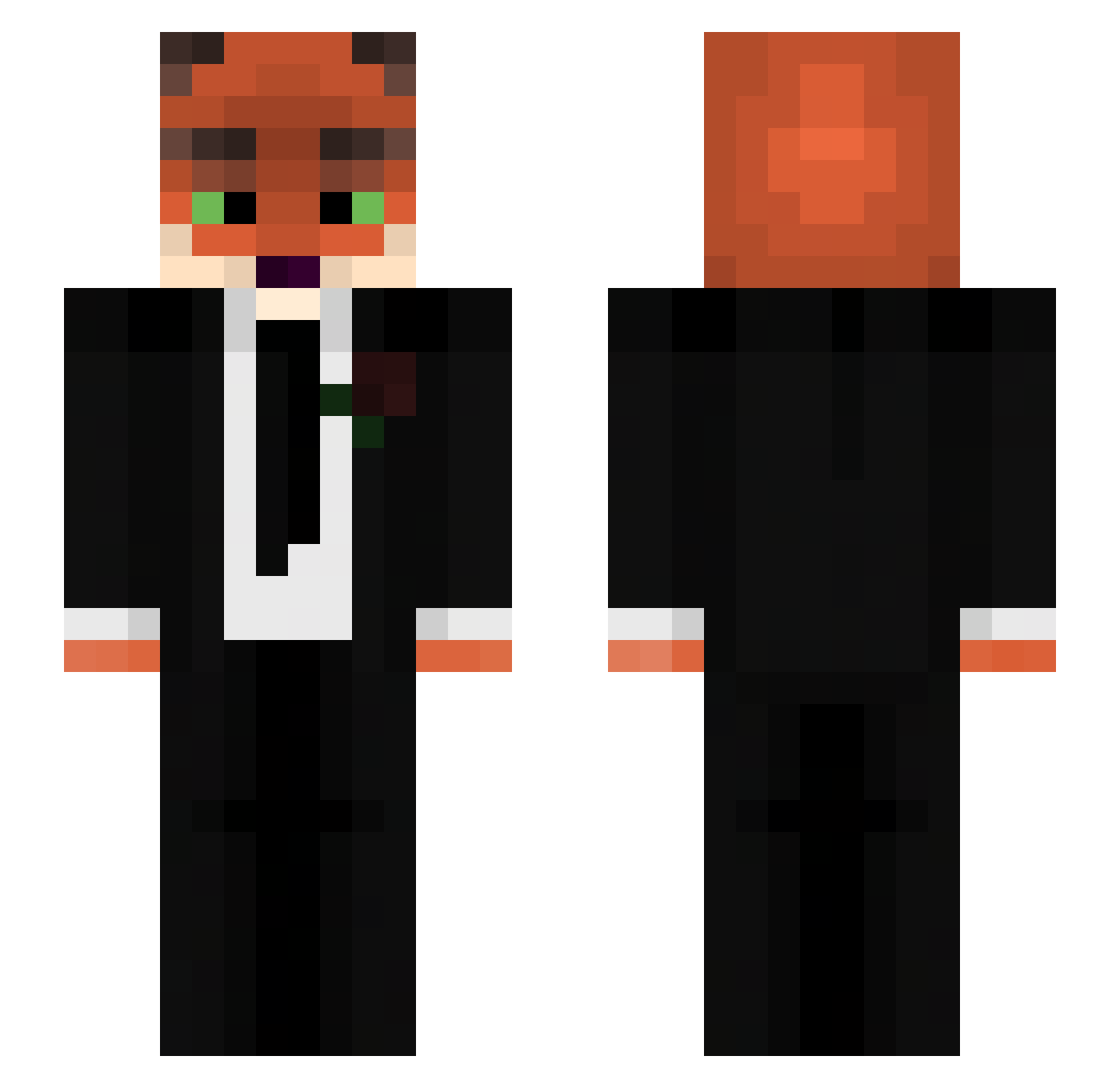 _Niklauss Minecraft skin, front and back view