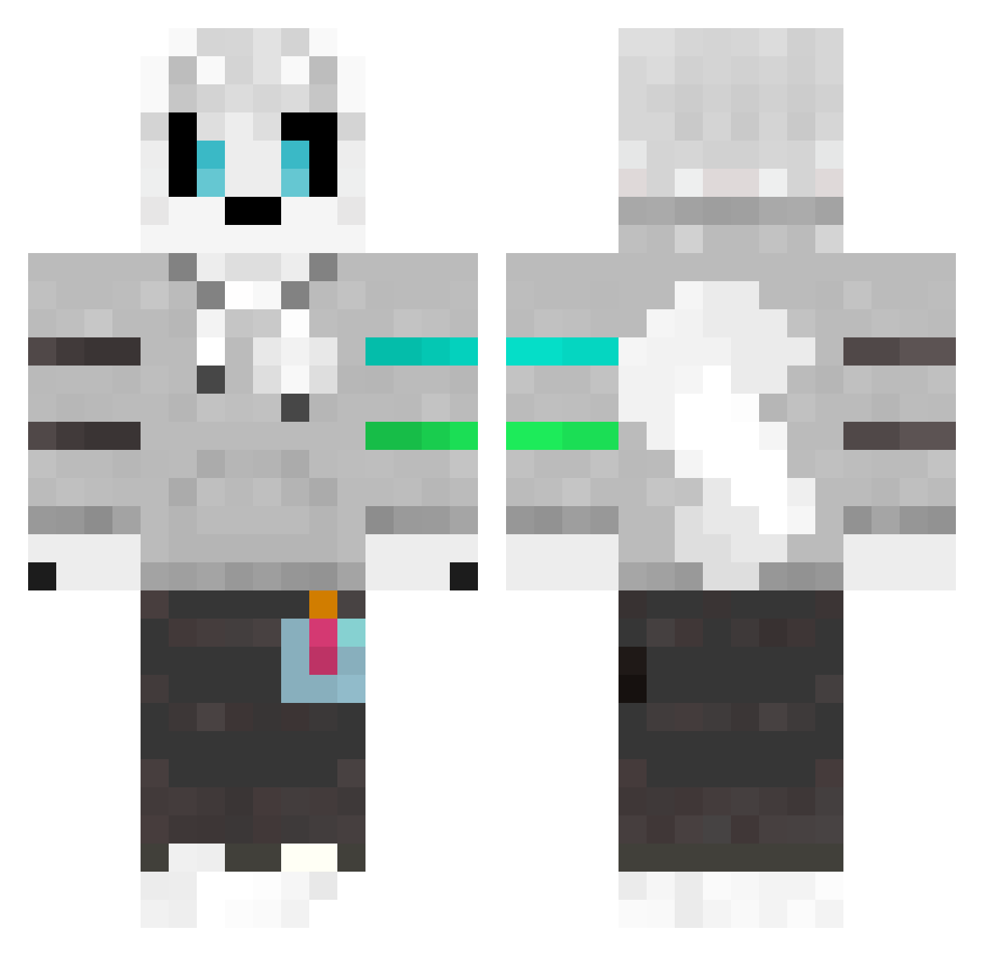 sygno_301 Minecraft skin, front and back view