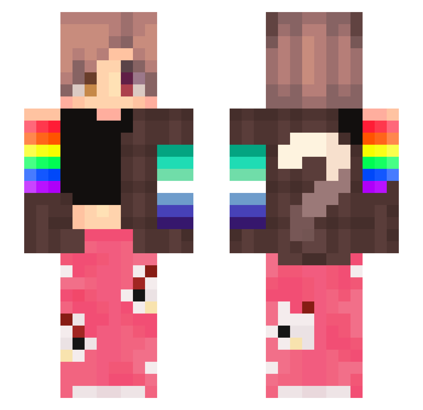 jsuisCris Minecraft skin, front and back view