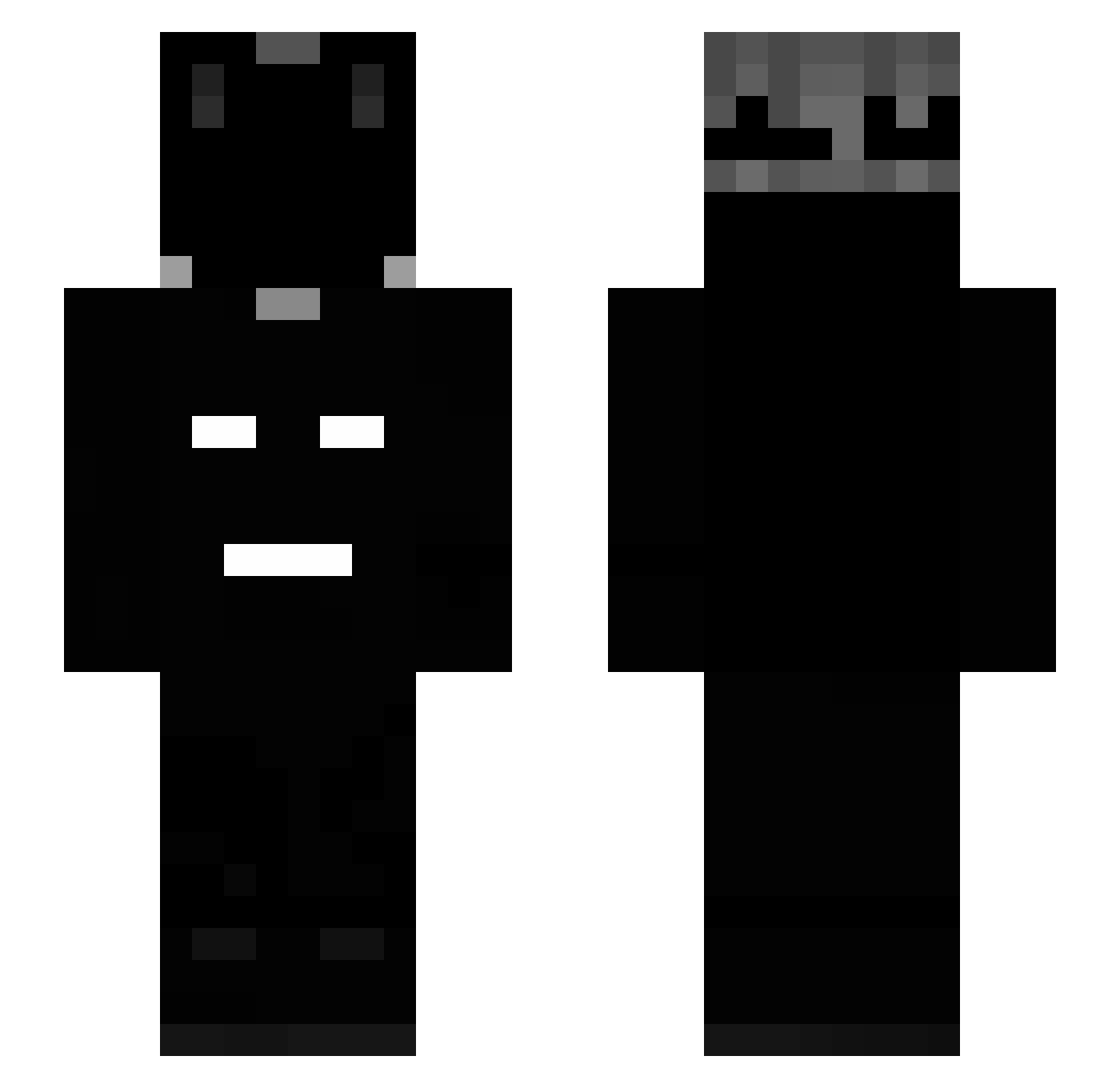 TBNRTeddyBear Minecraft skin, front and back view