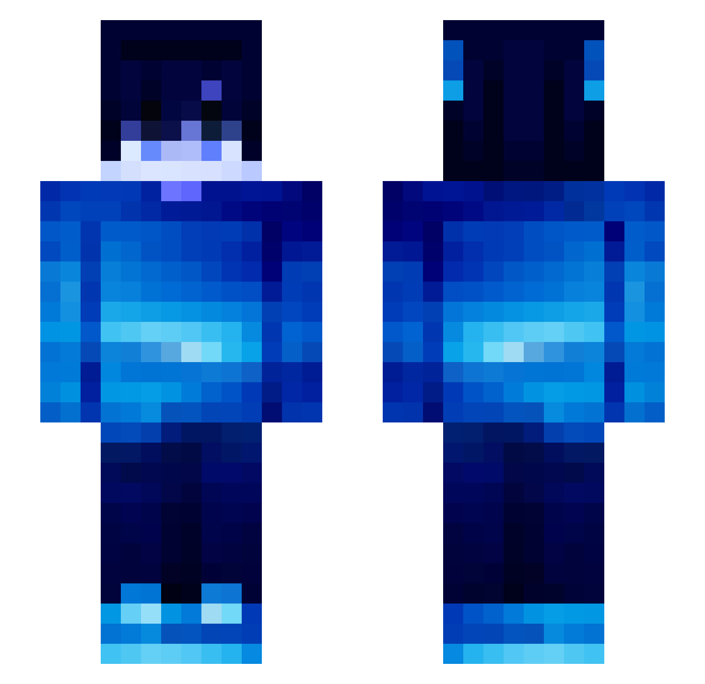 ghost5673 Minecraft skin, front and back view