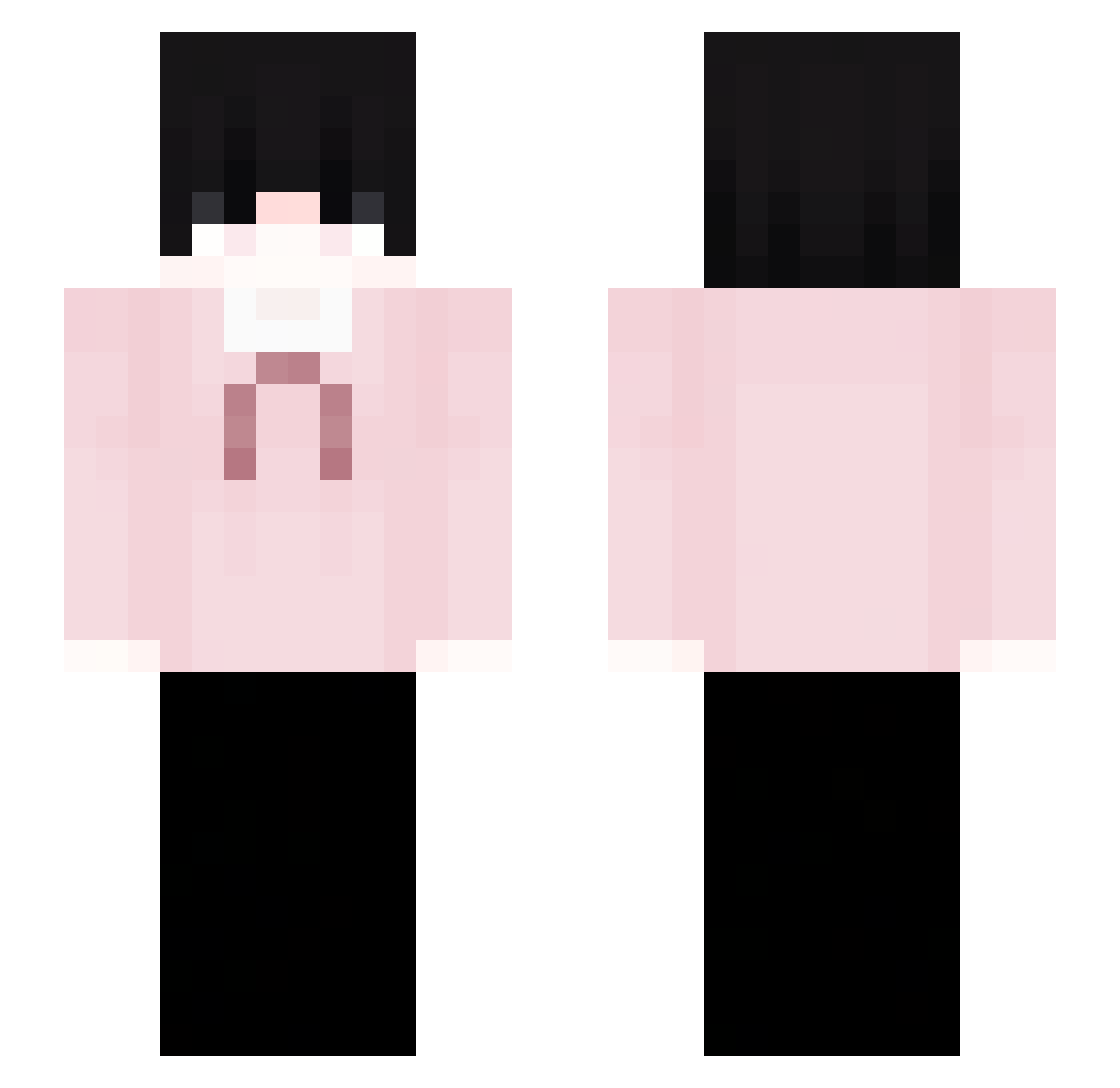 Recost Minecraft skin, front and back view