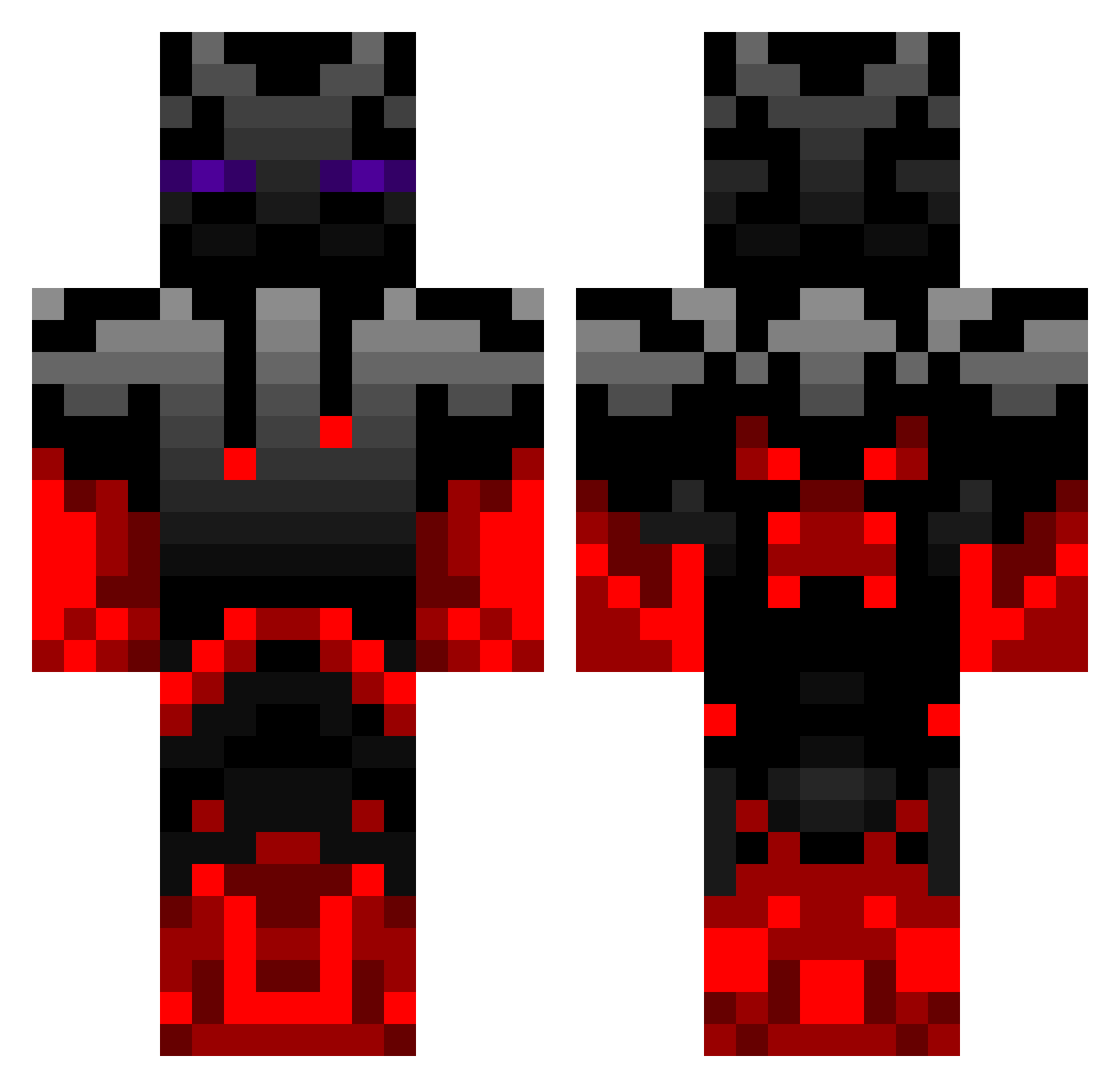 iznogood08 Minecraft skin, front and back view