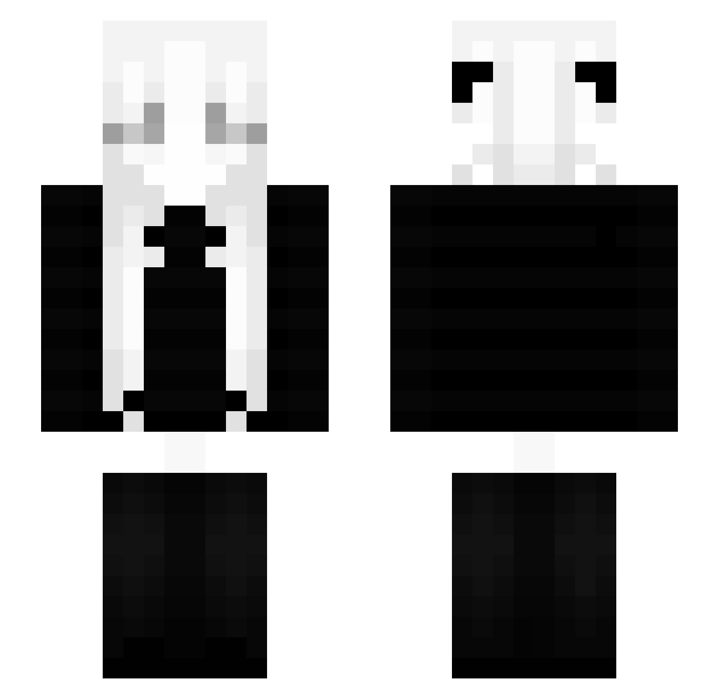 Repo2379 Minecraft skin, front and back view