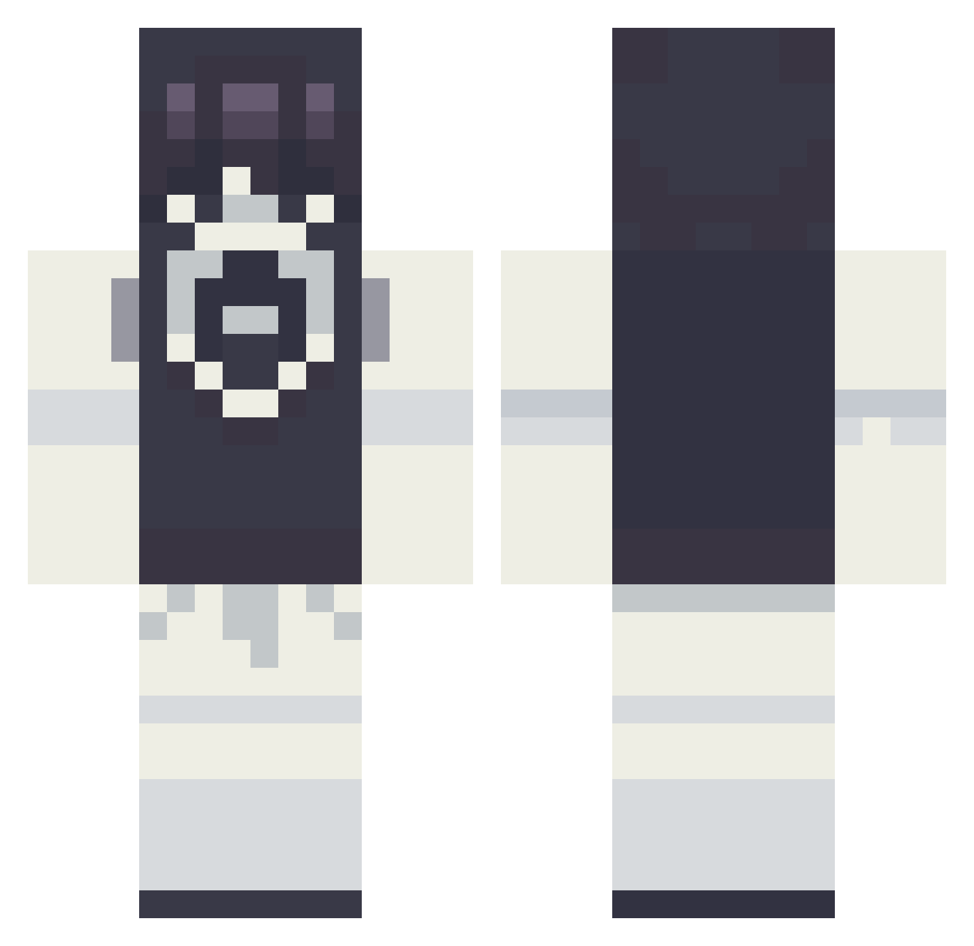 Grilled_Maker Minecraft skin, front and back view