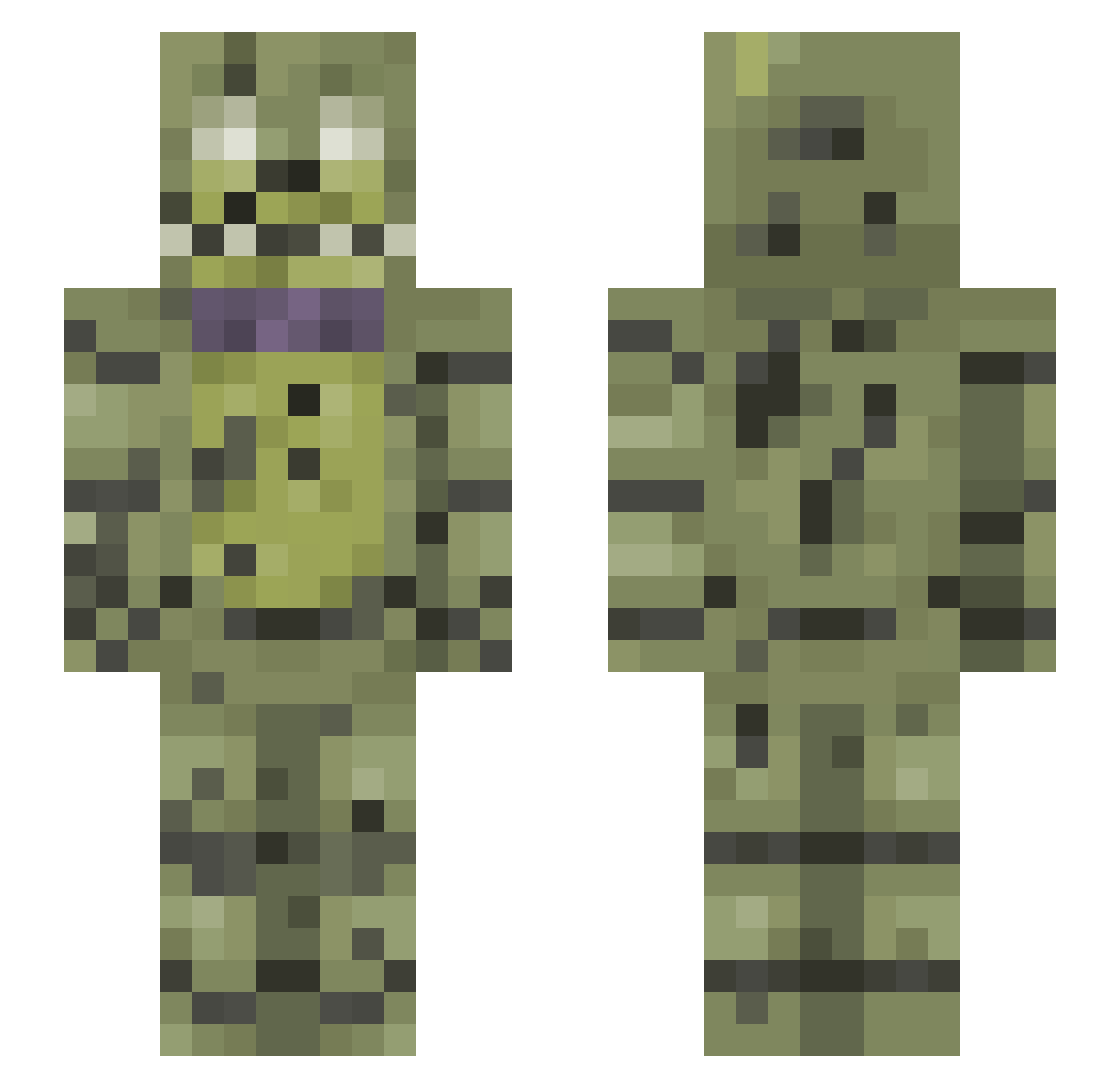 mbmk0 Minecraft skin, front and back view