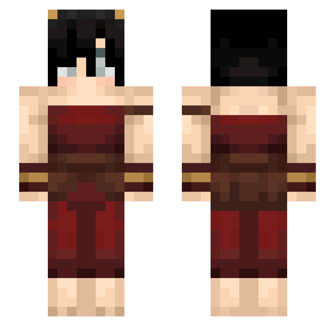 Ur_Lemon8811 Minecraft skin, front and back view
