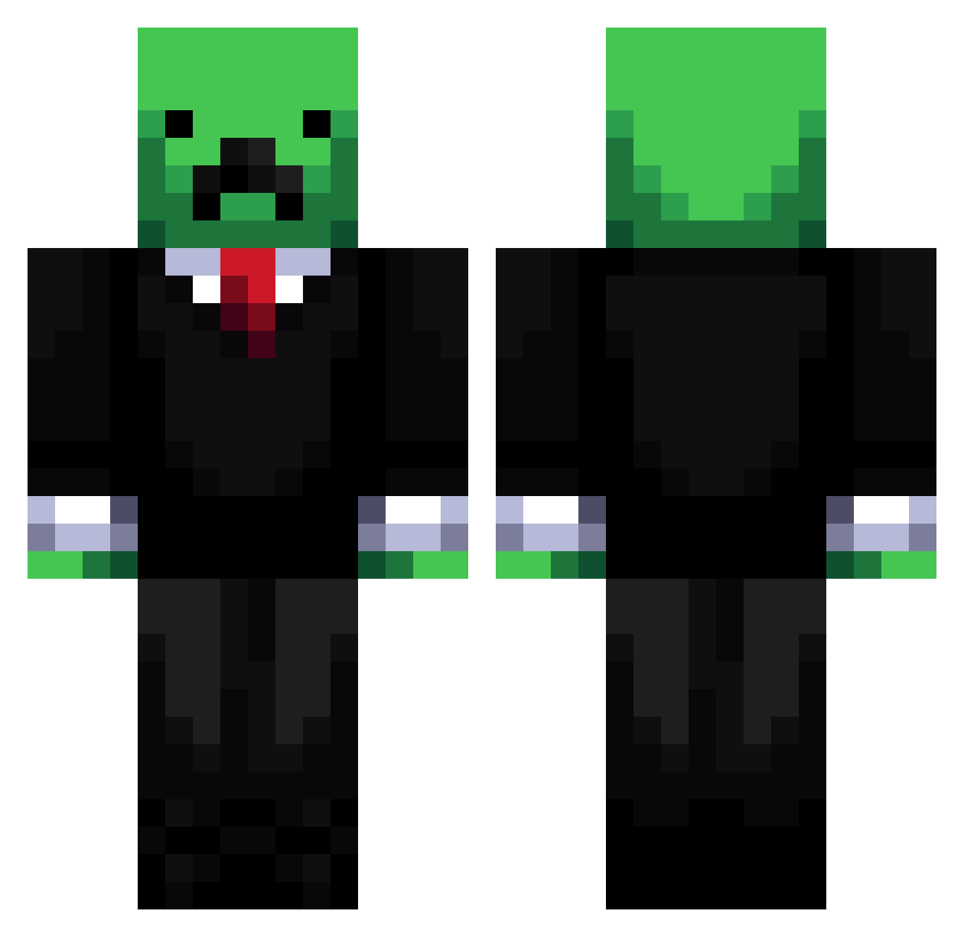thugga12 Minecraft skin, front and back view