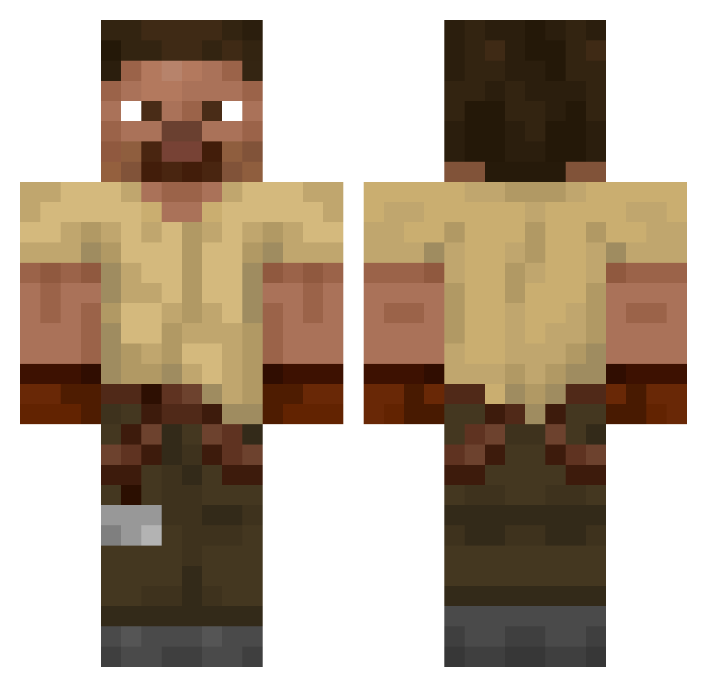Silent_Dragon86 Minecraft skin, front and back view