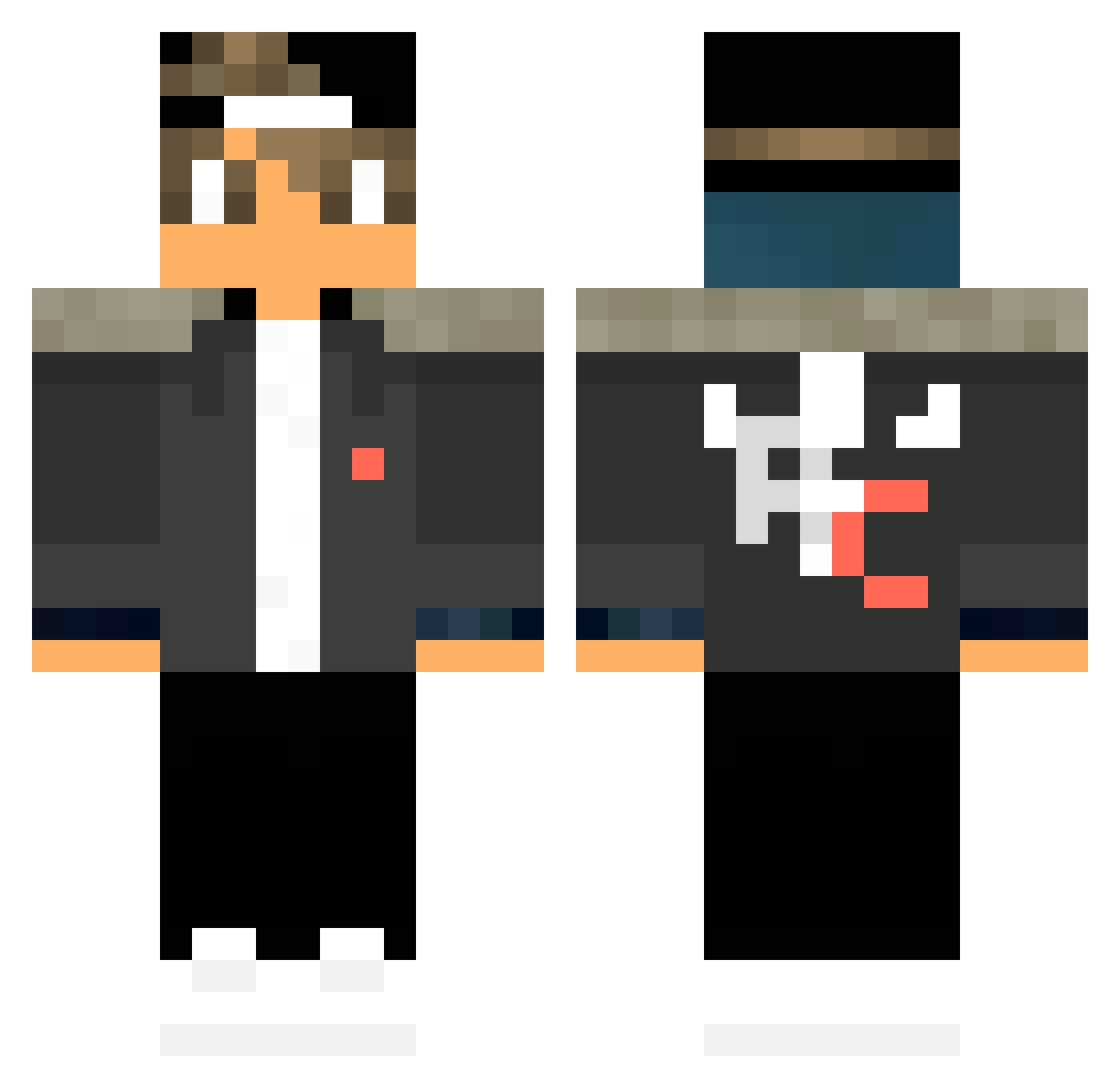 Zoulz_ Minecraft skin, front and back view