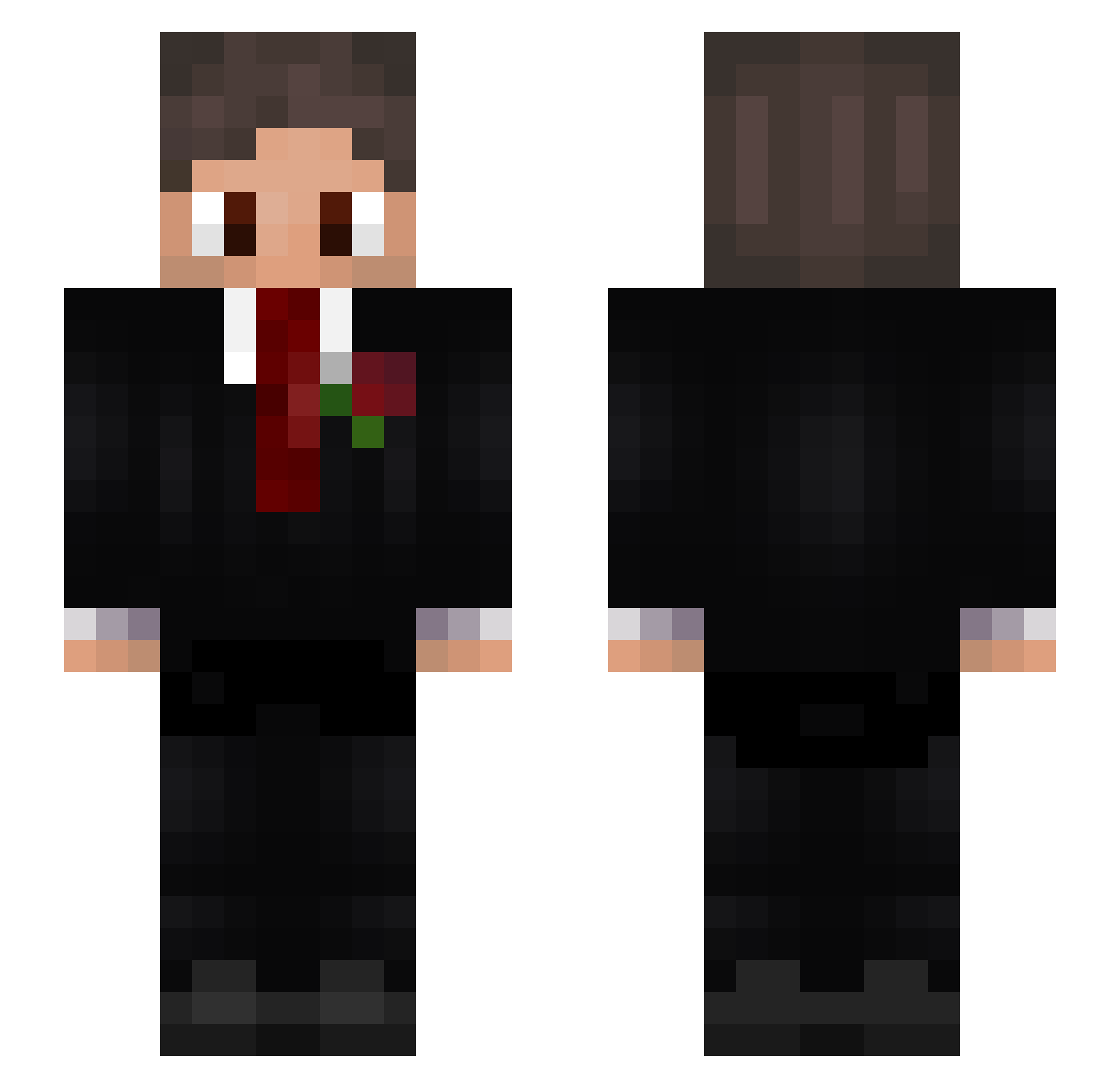 Thien_Long Minecraft skin, front and back view