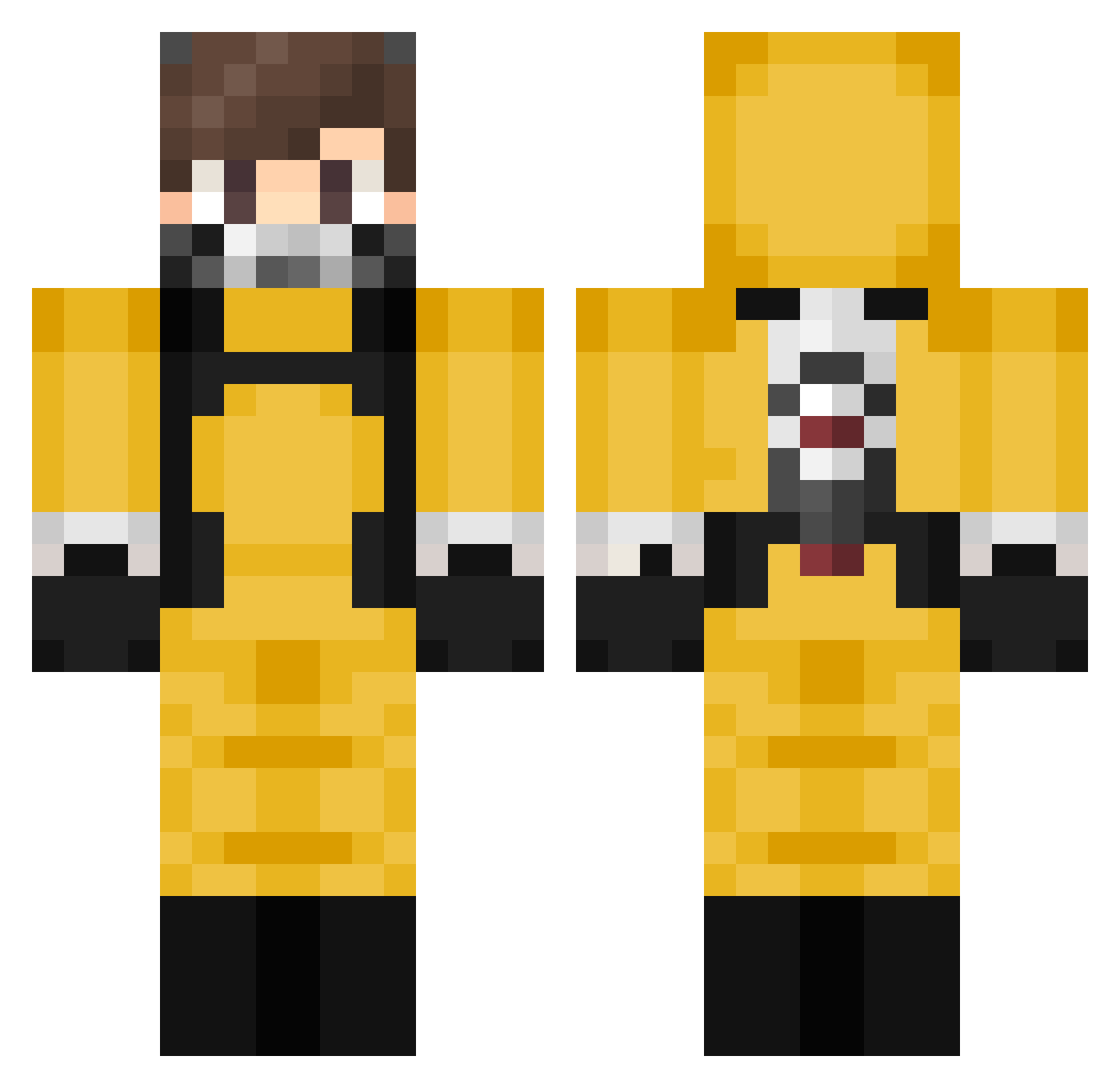 murrzzi Minecraft skin, front and back view