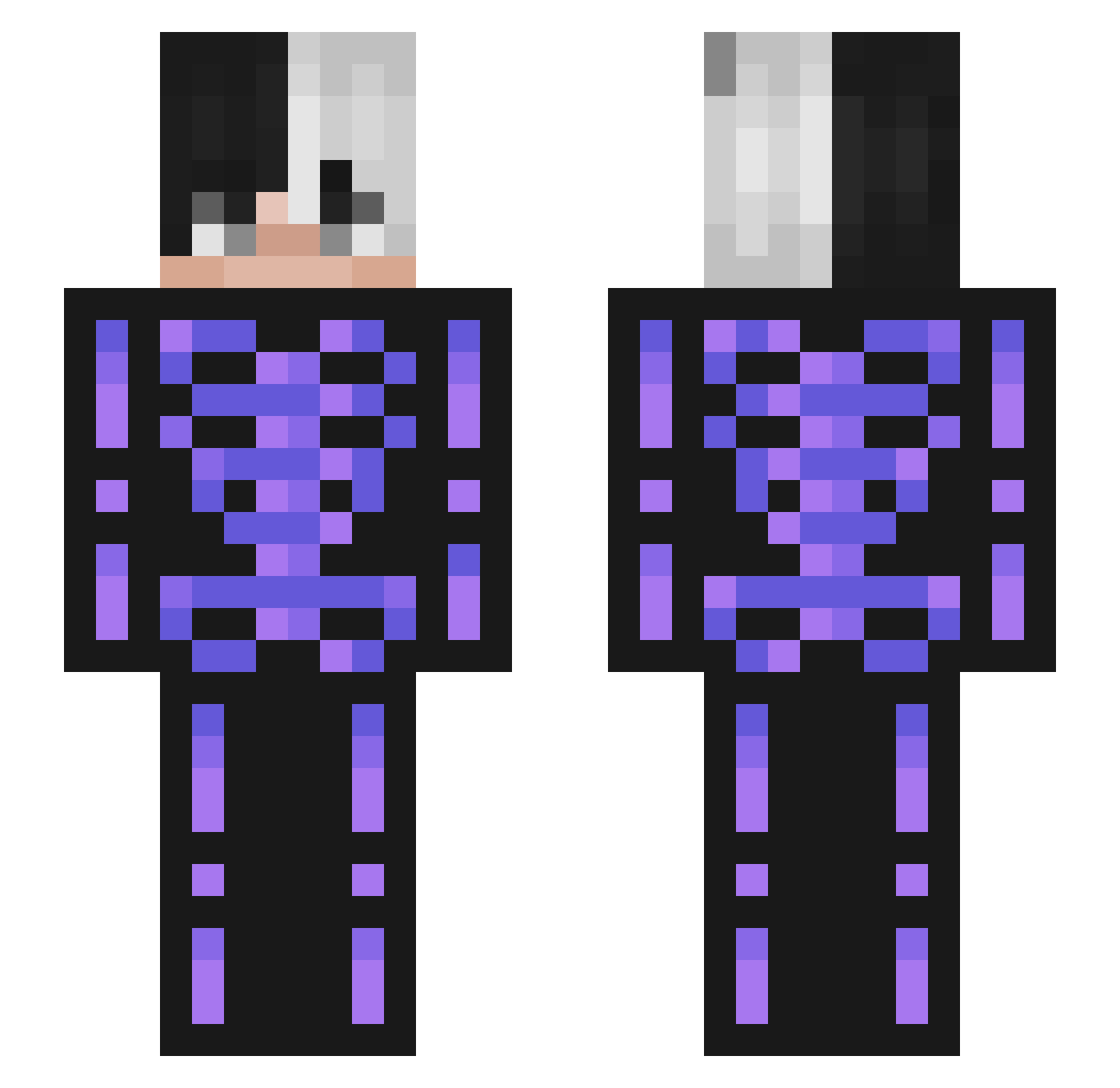 GG_Mastertop Minecraft skin, front and back view