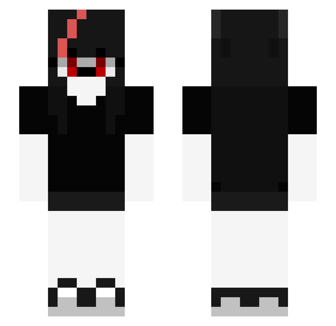 KayzStudioz Minecraft skin, front and back view