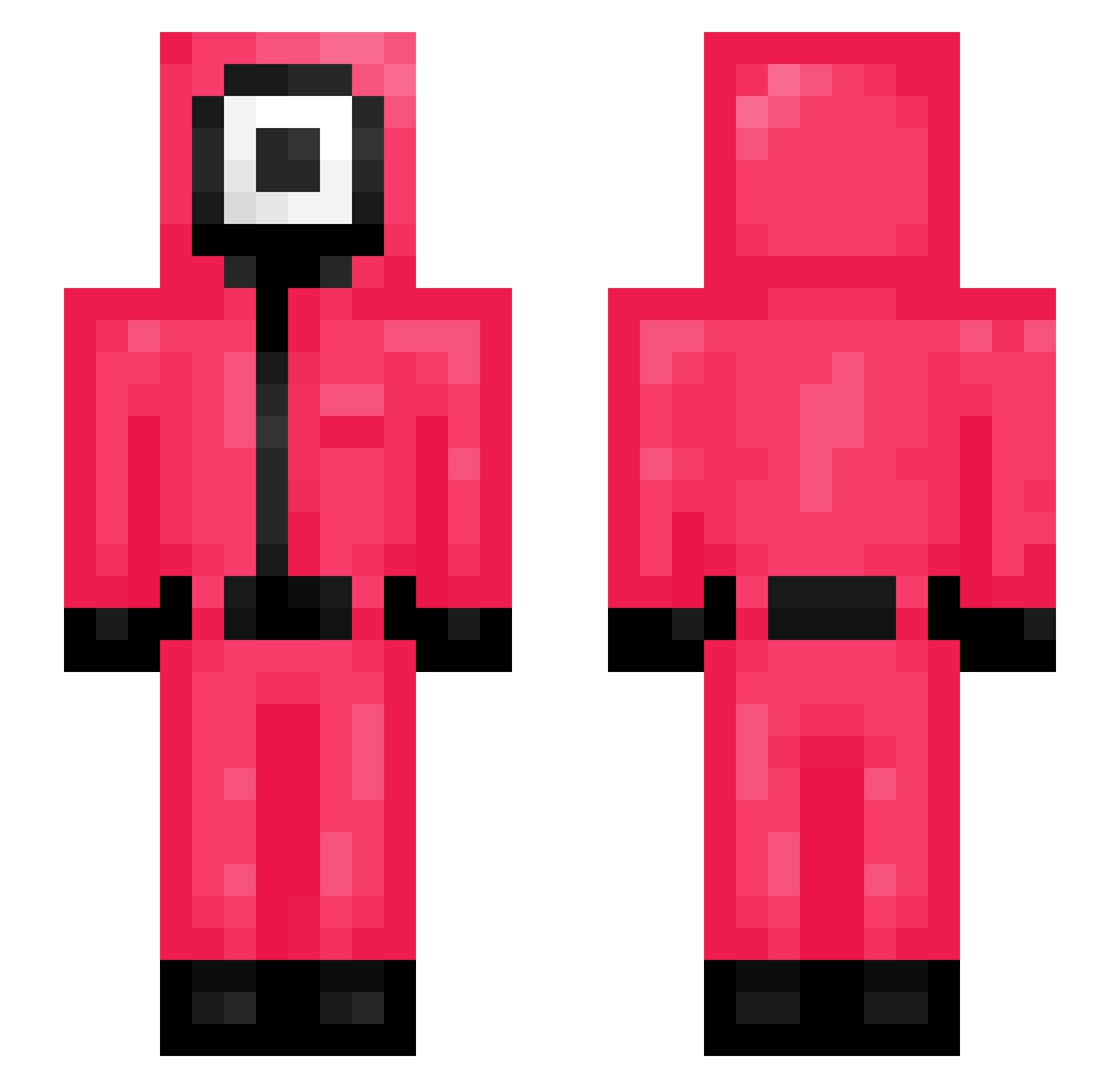 zombyboy1023 Minecraft skin, front and back view