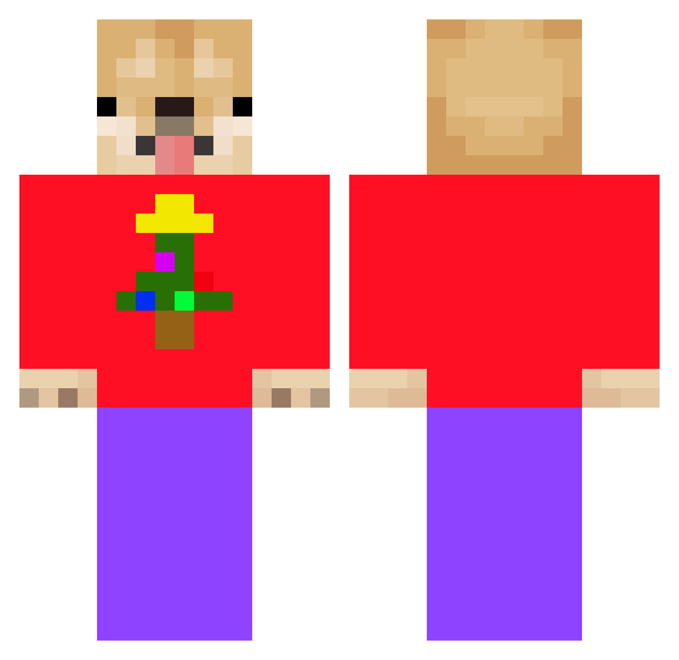 ibyr_ Minecraft skin, front and back view