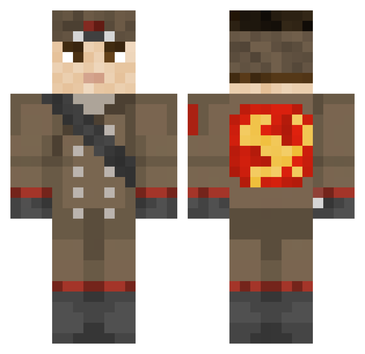 madara0_0 Minecraft skin, front and back view