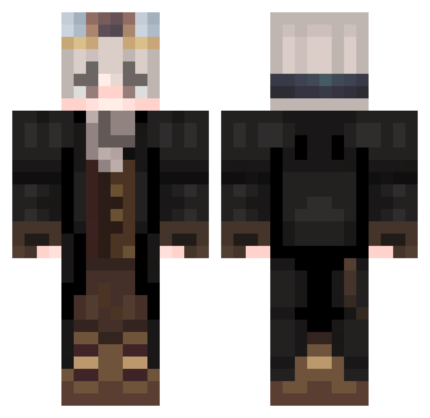 calix_ex Minecraft skin, front and back view