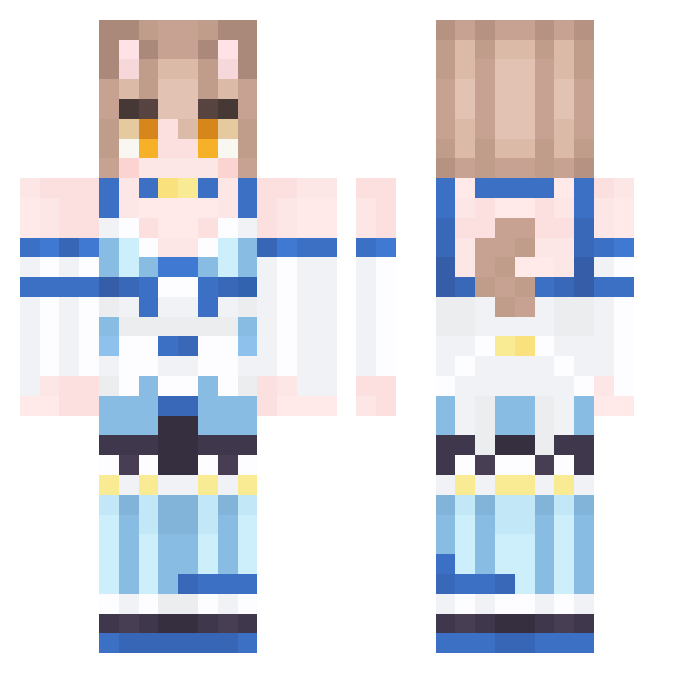 mrdumb1 Minecraft skin, front and back view