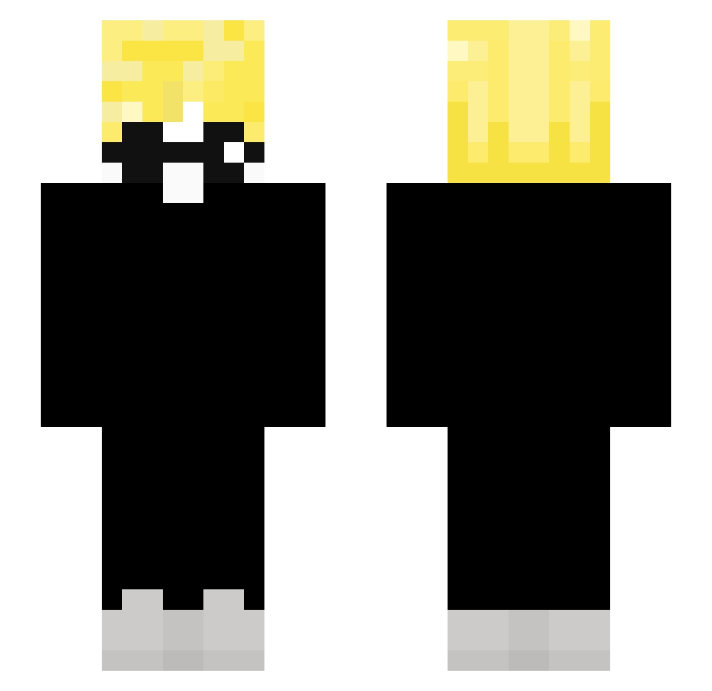 MaxikoFrags Minecraft skin, front and back view