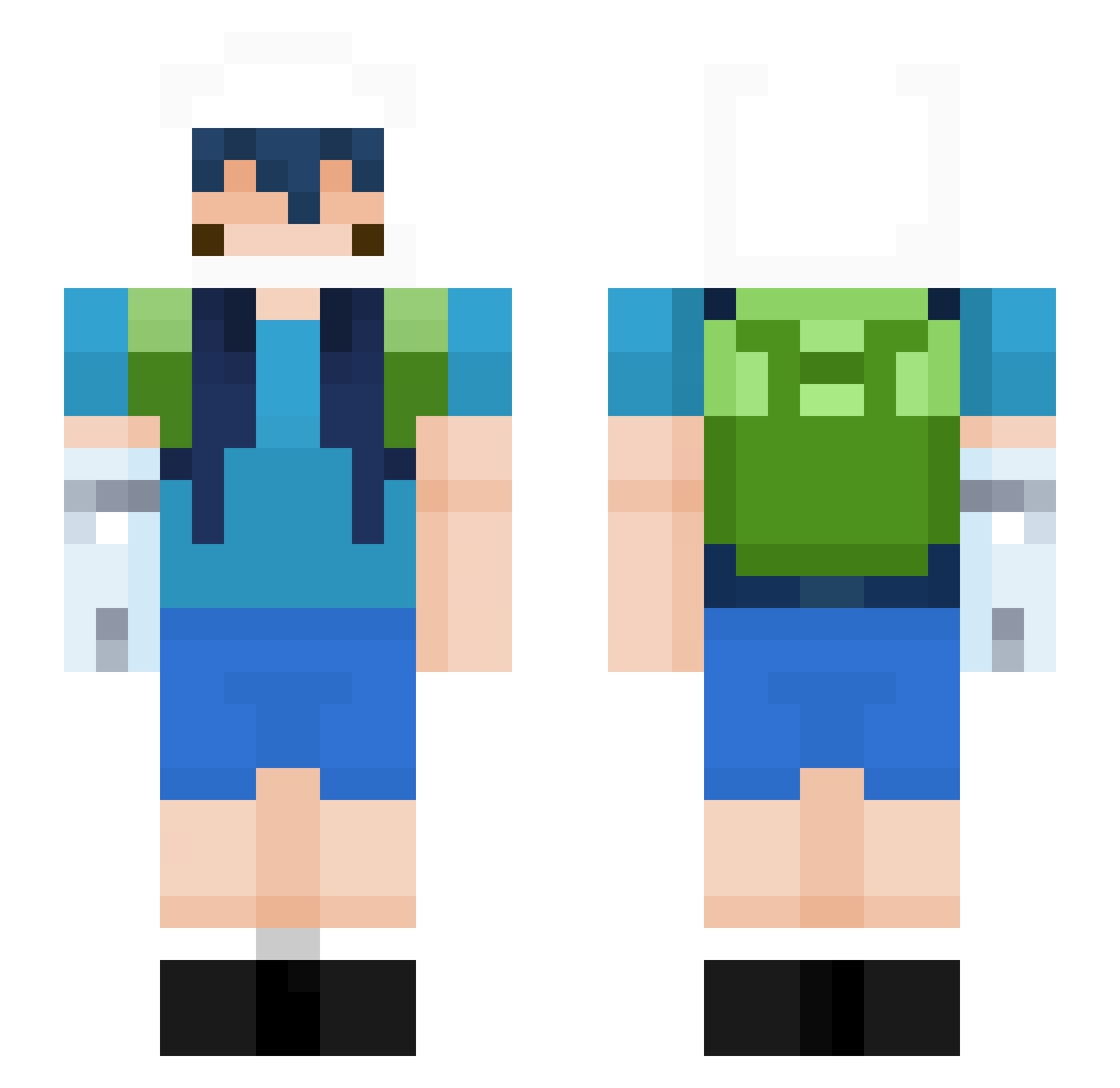 r0me_s Minecraft skin, front and back view