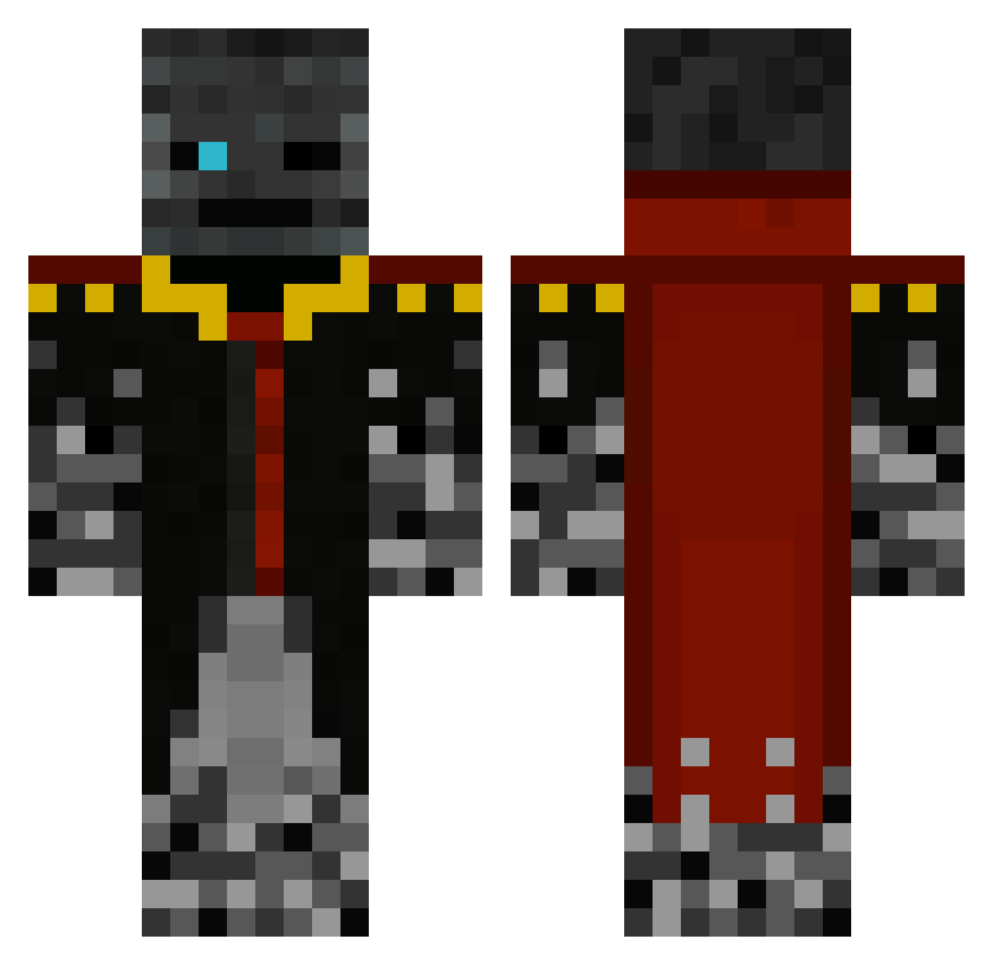 JAPAN_TD5877 Minecraft skin, front and back view