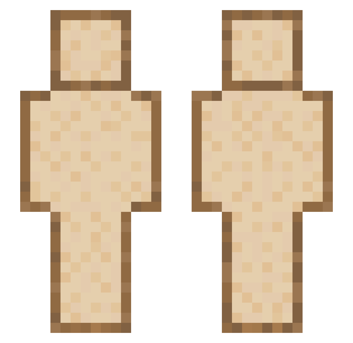tof1ks Minecraft skin, front and back view