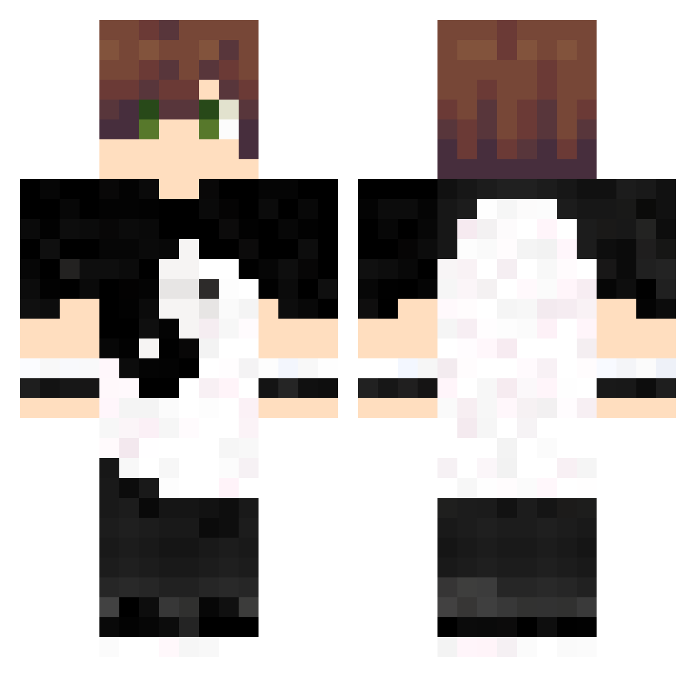 Danny_10K Minecraft skin, front and back view